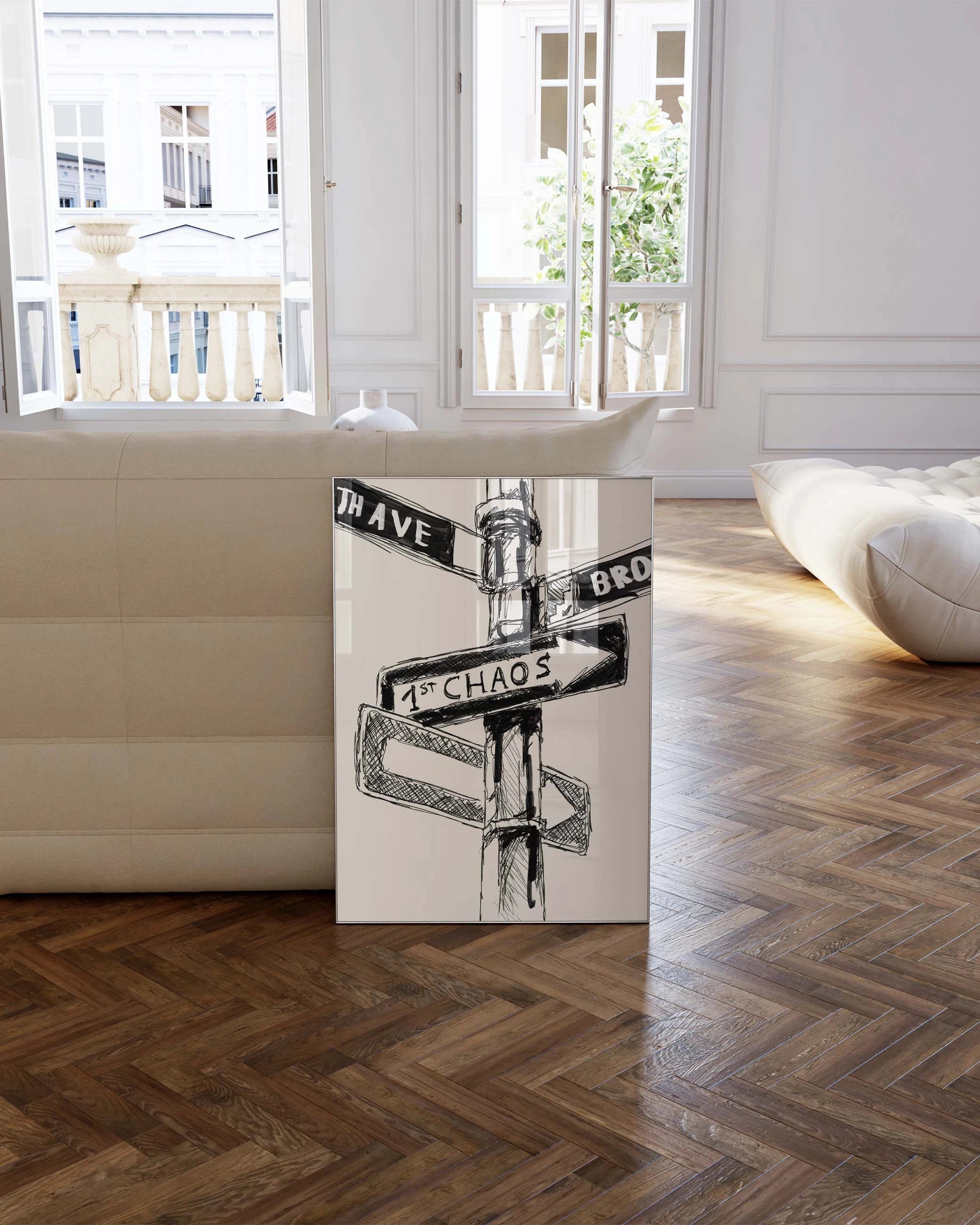 Str. Poster – FineArt Wandbild, moderne Kunst & Fine Art Print von Spawnd, handgefertigt & Made in Germany