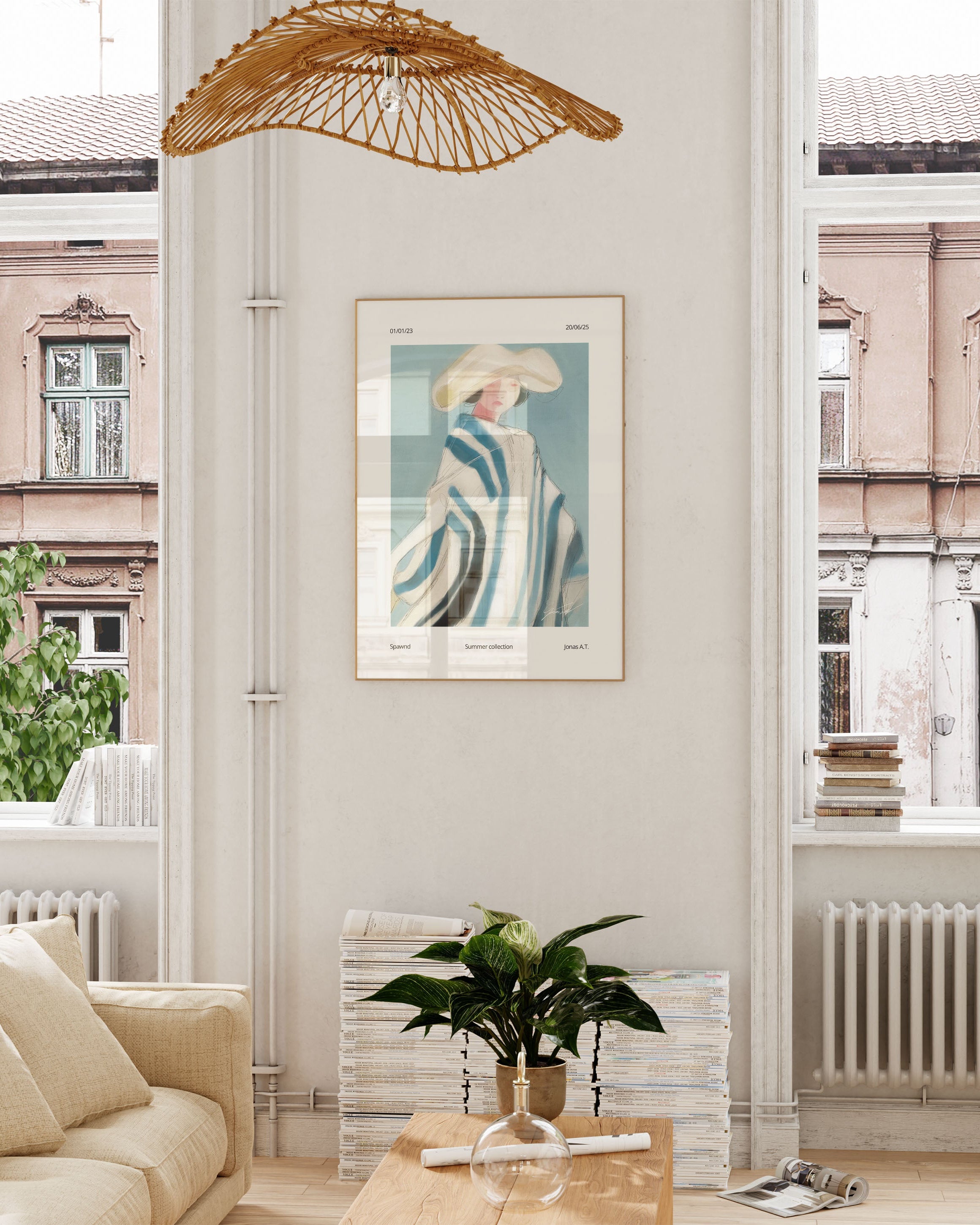 Summer Poster im Wohnzimmer – Fine Art Print – Spawnd