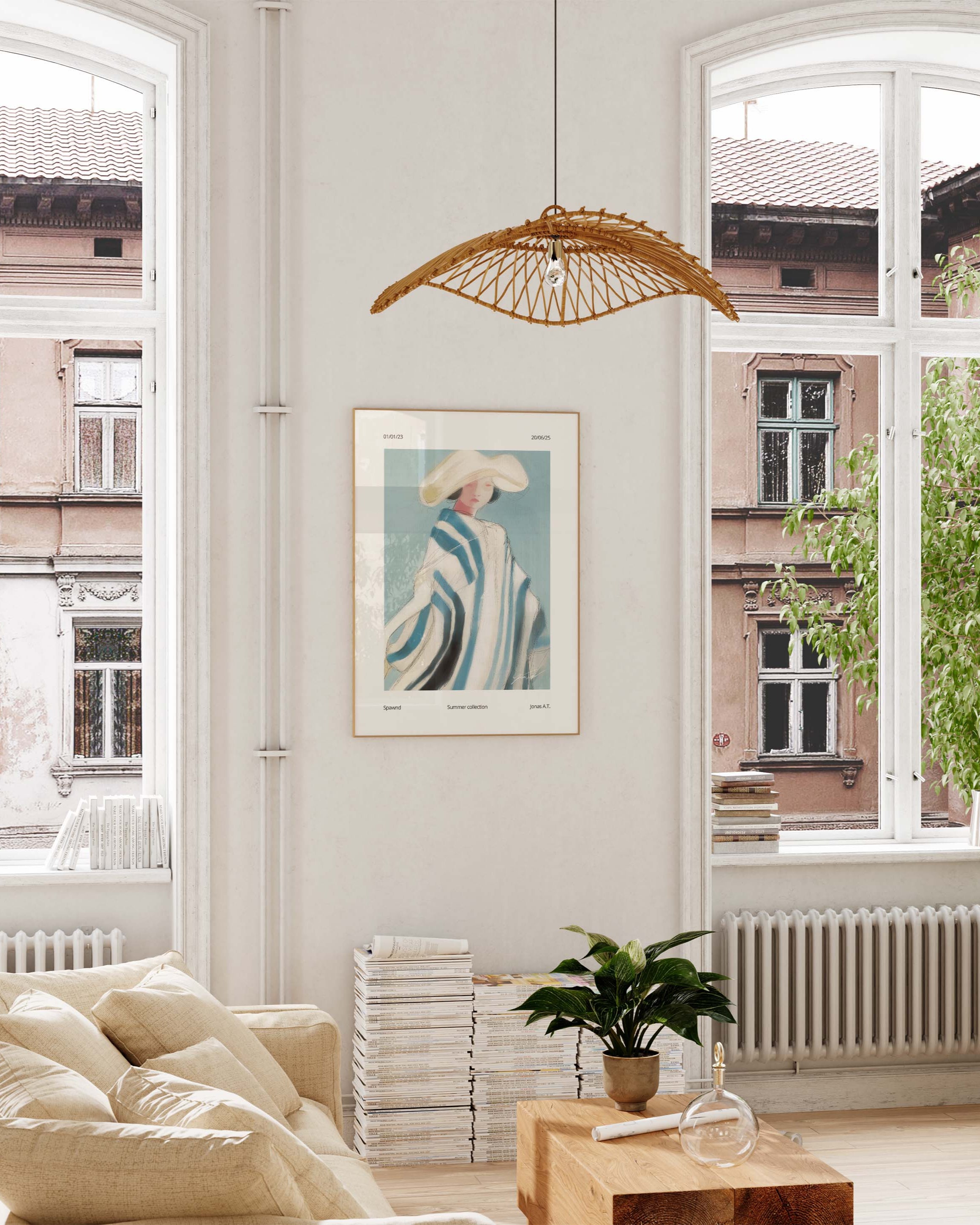 Summer Poster im Wohnzimmer – Fine Art Print – Spawnd