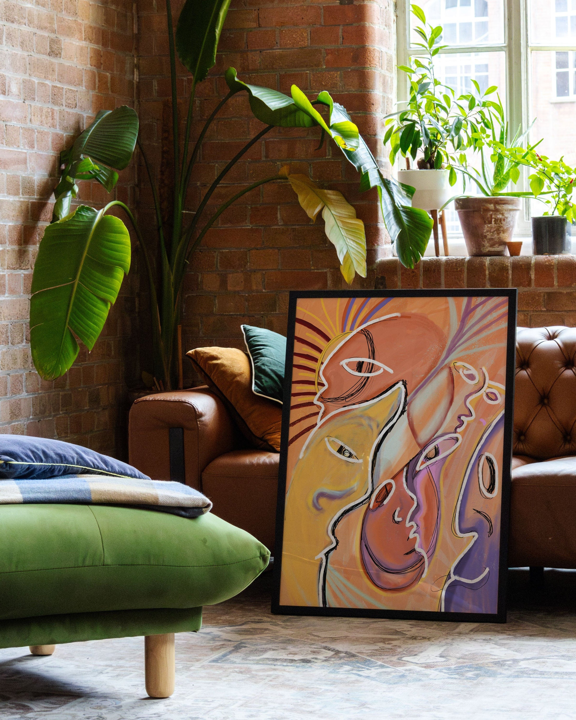 Sunlight Shapeshifters Poster – FineArt Wandbild, moderne Kunst & Fine Art Print von Spawnd, handgefertigt & Made in Germany