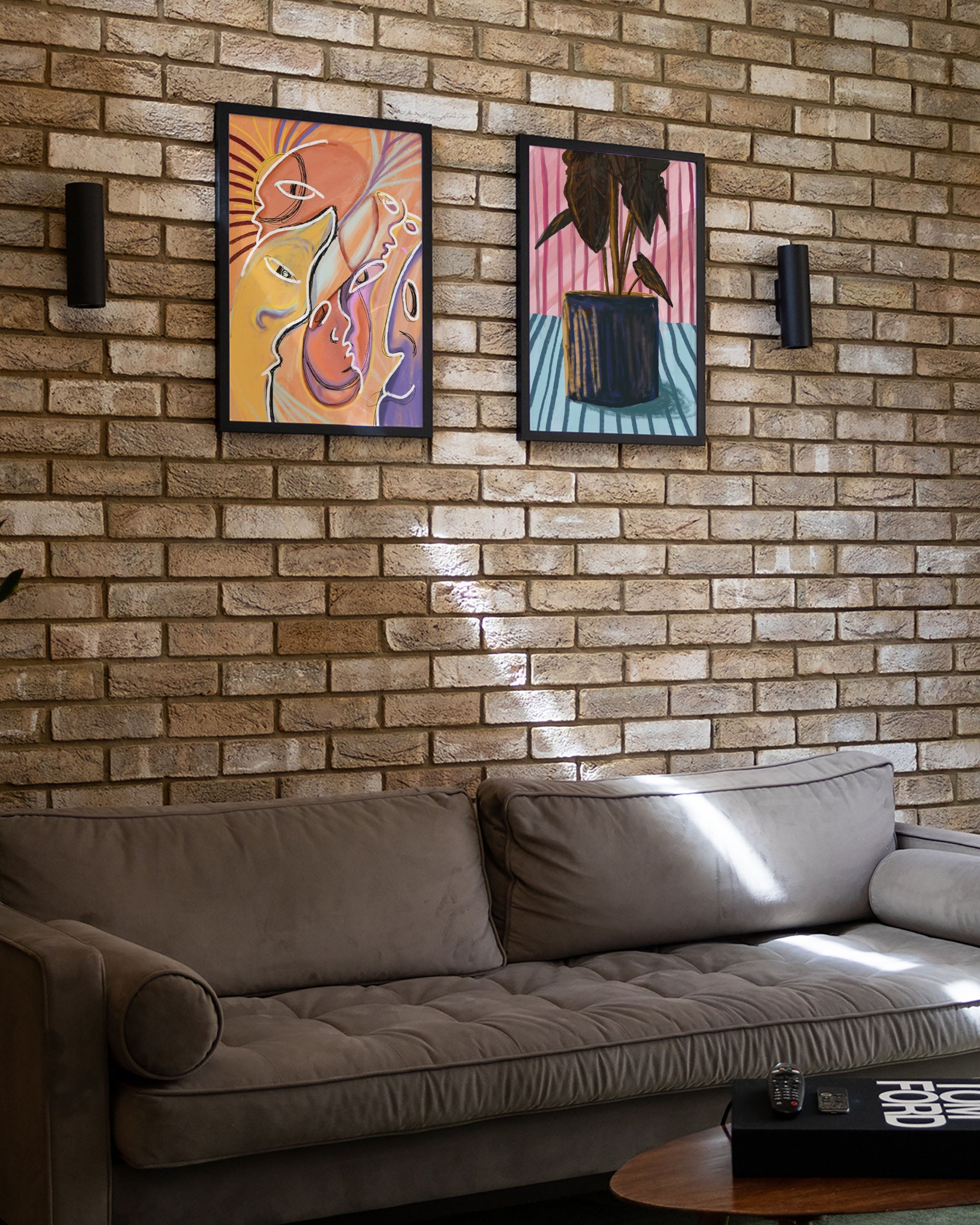 Sunlight Shapeshifters Poster – FineArt Wandbild, moderne Kunst & Fine Art Print von Spawnd, handgefertigt & Made in Germany