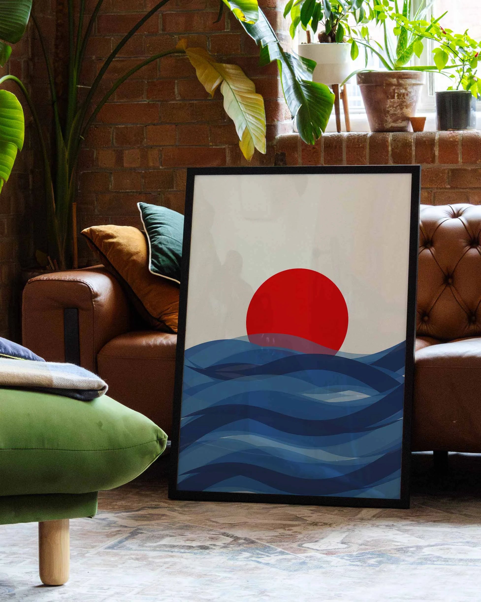 Sunset Poster – FineArt Wandbild, moderne Kunst & Fine Art Print von Spawnd, handgefertigt & Made in Germany