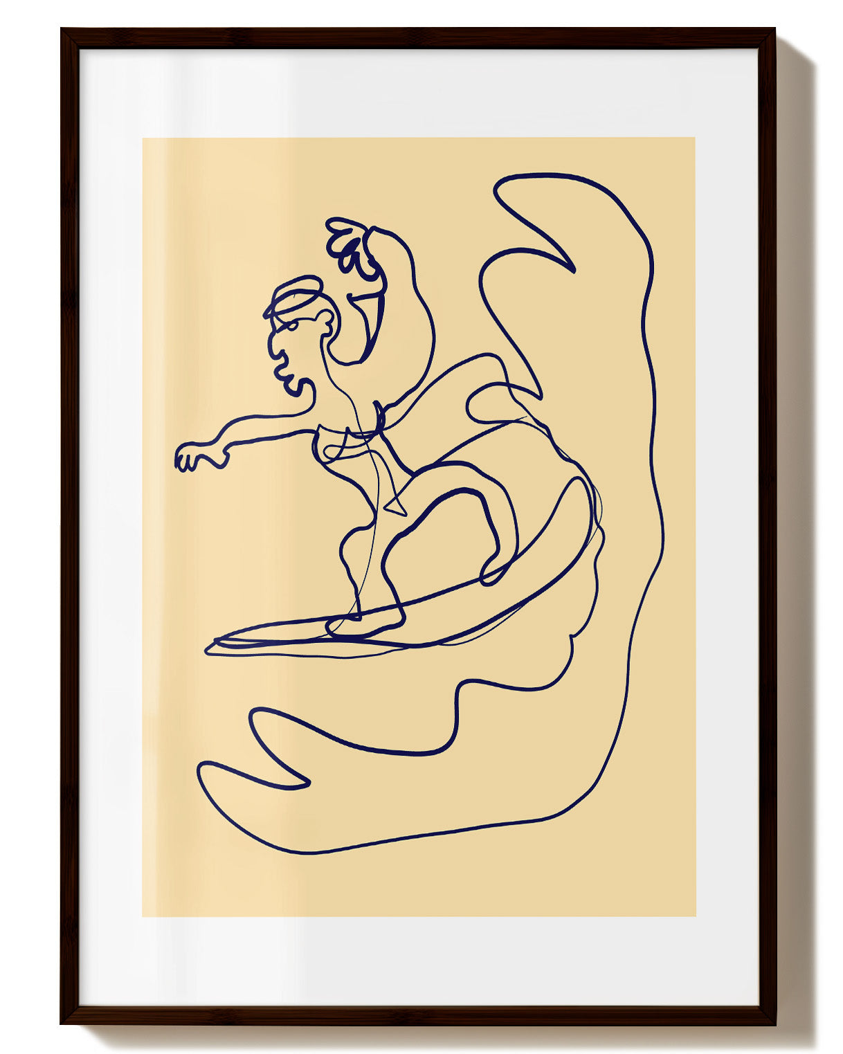 Surf Poster – FineArt Wandbild, moderne Kunst & Fine Art Print von Spawnd, handgefertigt & Made in Germany