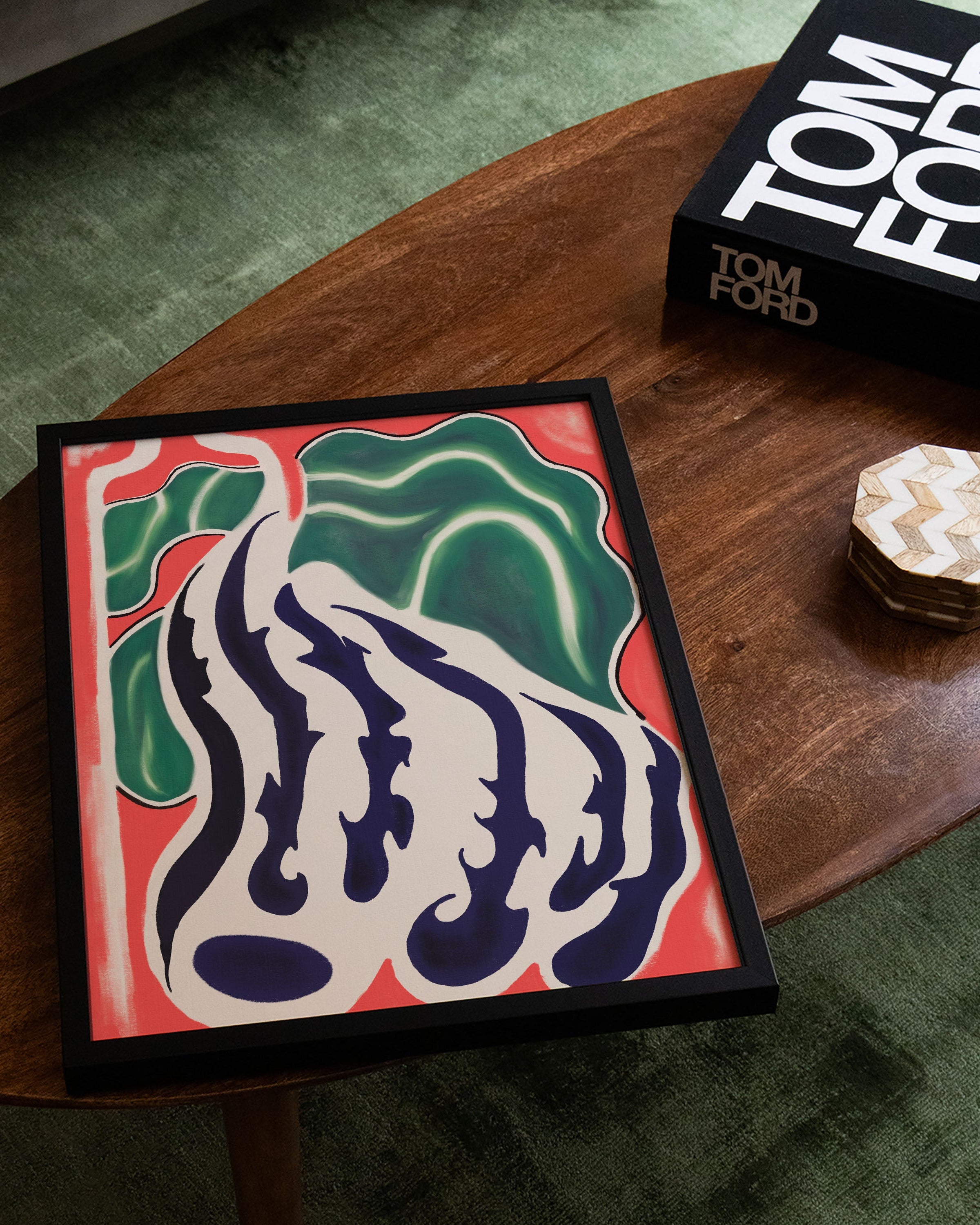 Surging Roots Poster – FineArt Wandbild, moderne Kunst & Fine Art Print von Spawnd, handgefertigt & Made in Germany