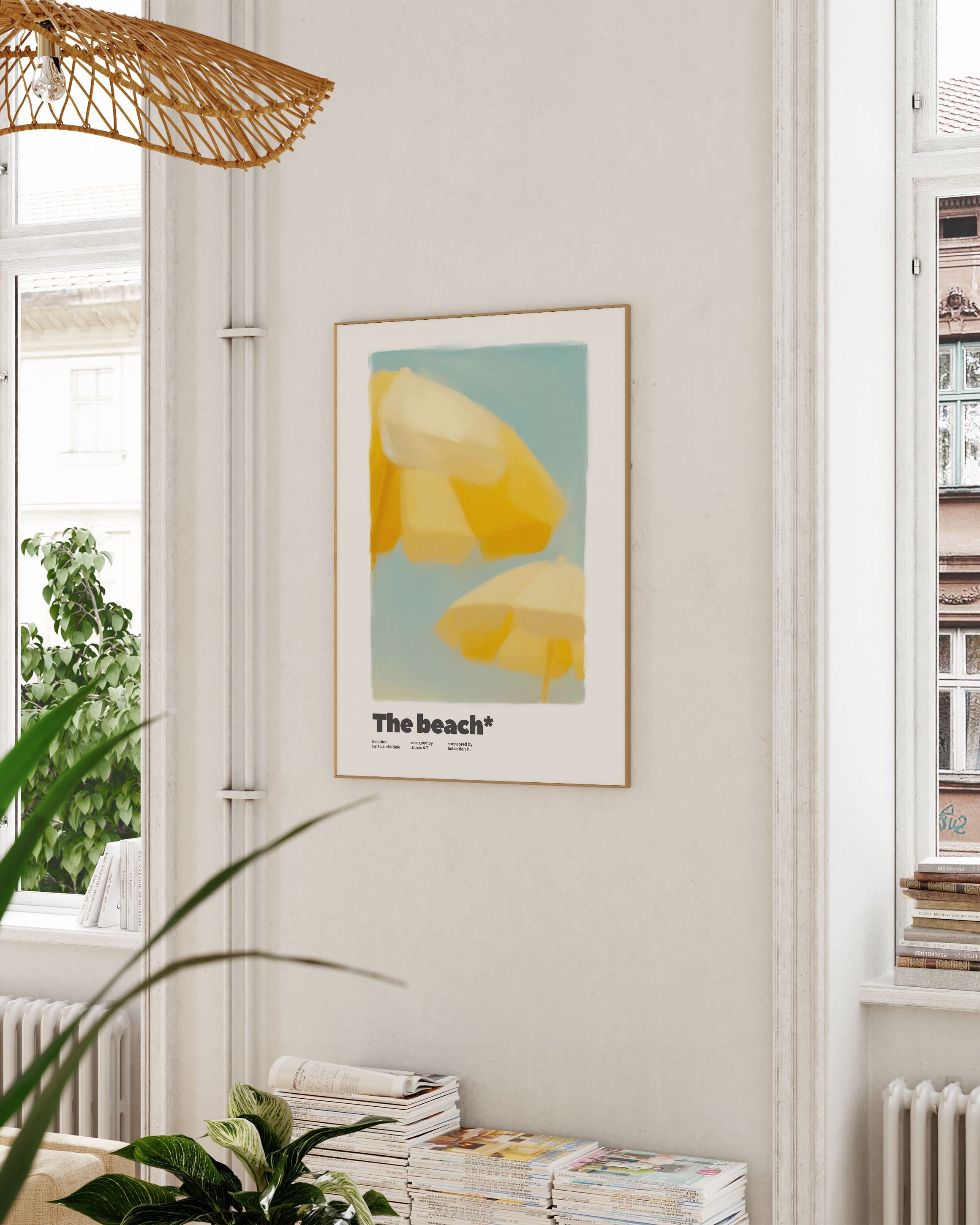 The Beach Poster im Wohnzimmer – Fine Art Print – Spawnd