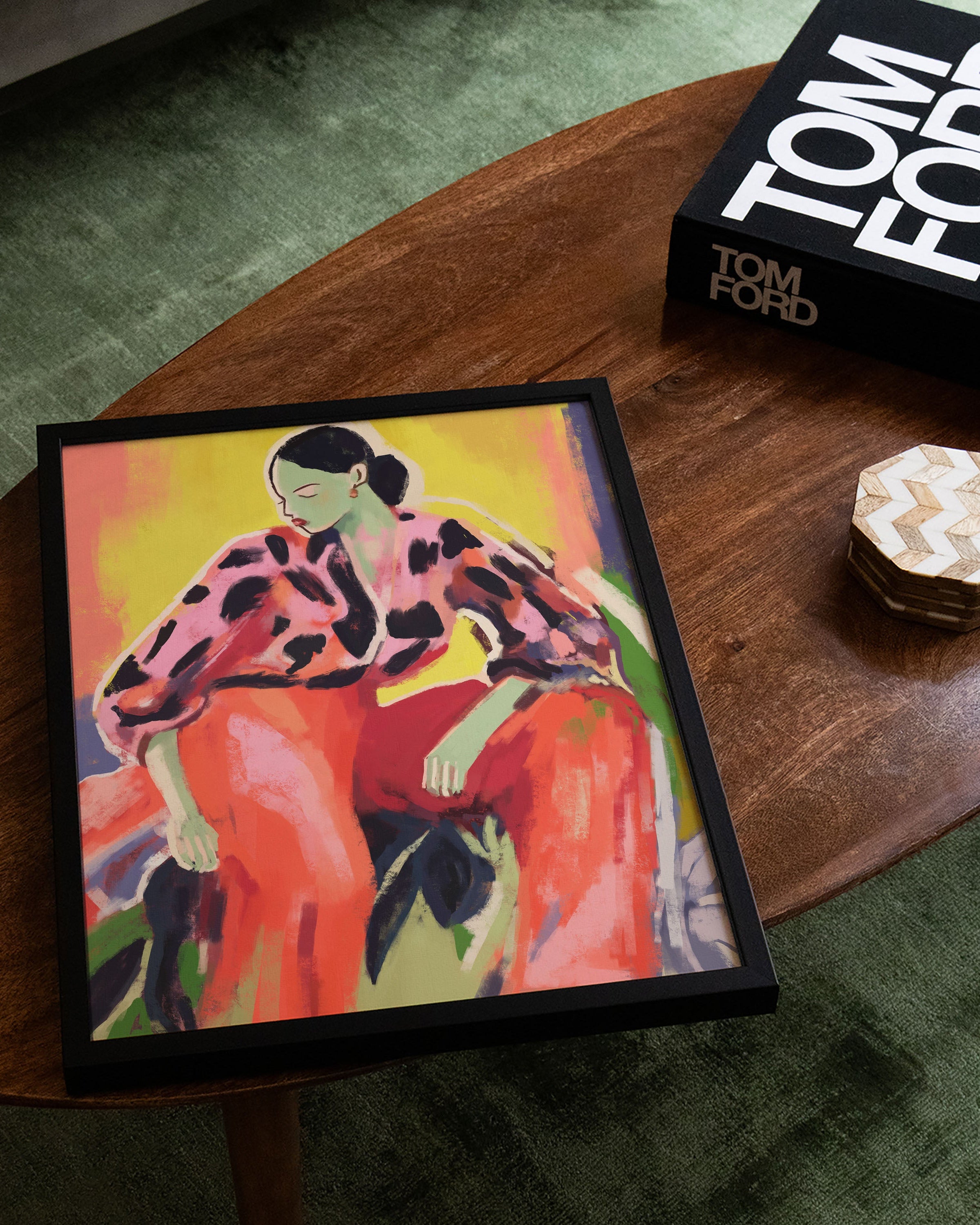 The Floor Is Thinking Poster – FineArt Wandbild, moderne Kunst & Fine Art Print von Spawnd, handgefertigt & Made in Germany