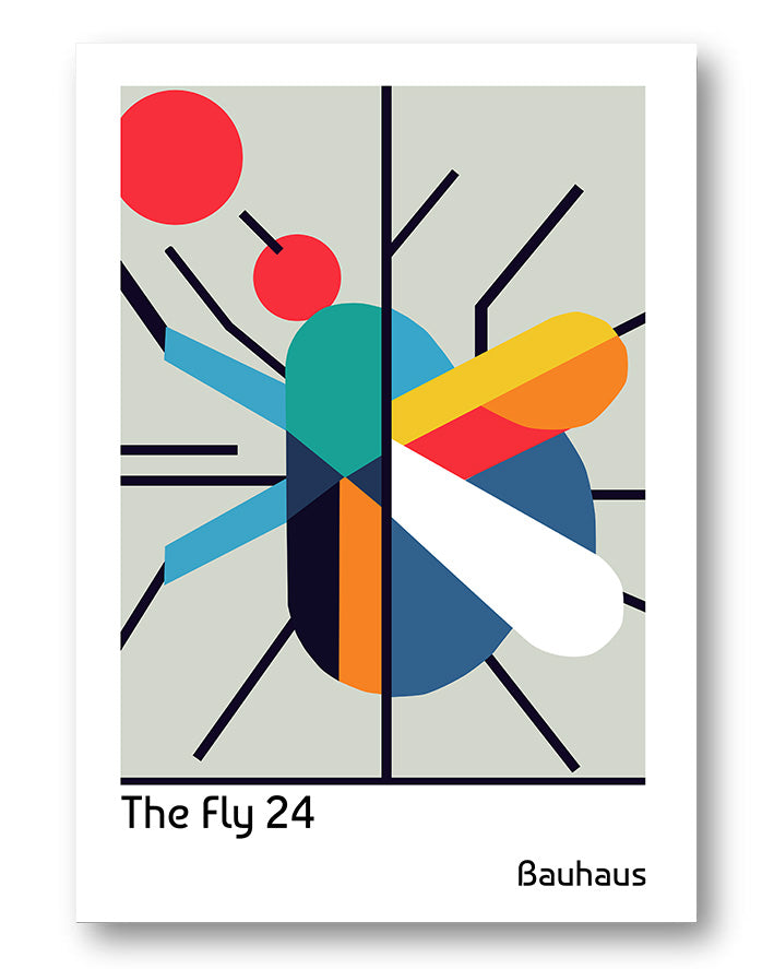 The Fly Poster – FineArt Wandbild, moderne Kunst & Fine Art Print von Spawnd, handgefertigt & Made in Germany