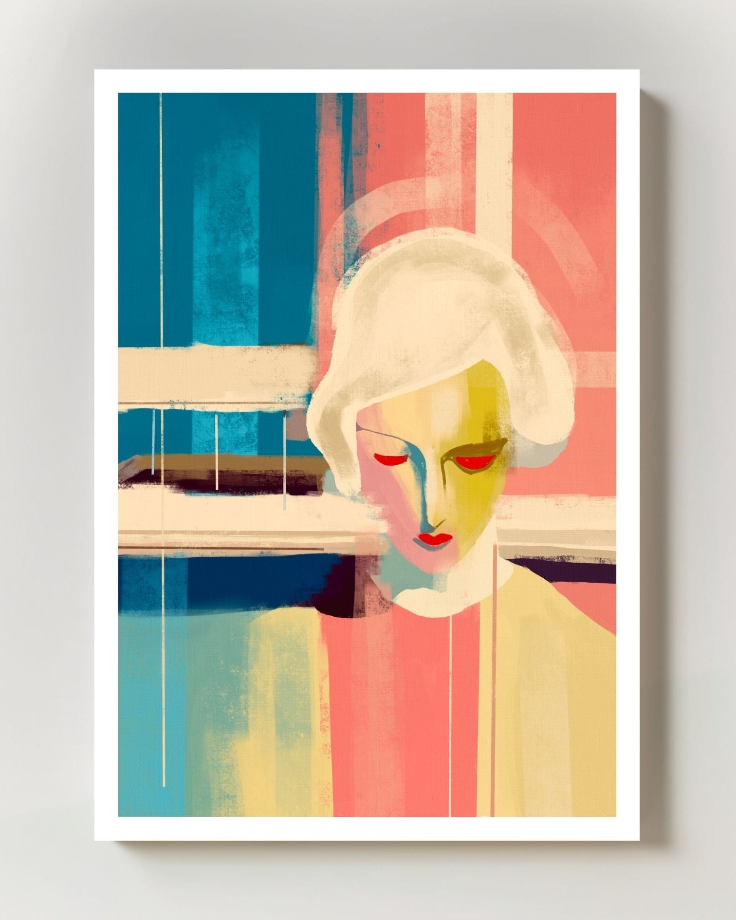 The Pool Poster – FineArt Wandbild, moderne Kunst & Fine Art Print von Spawnd, handgefertigt & Made in Germany