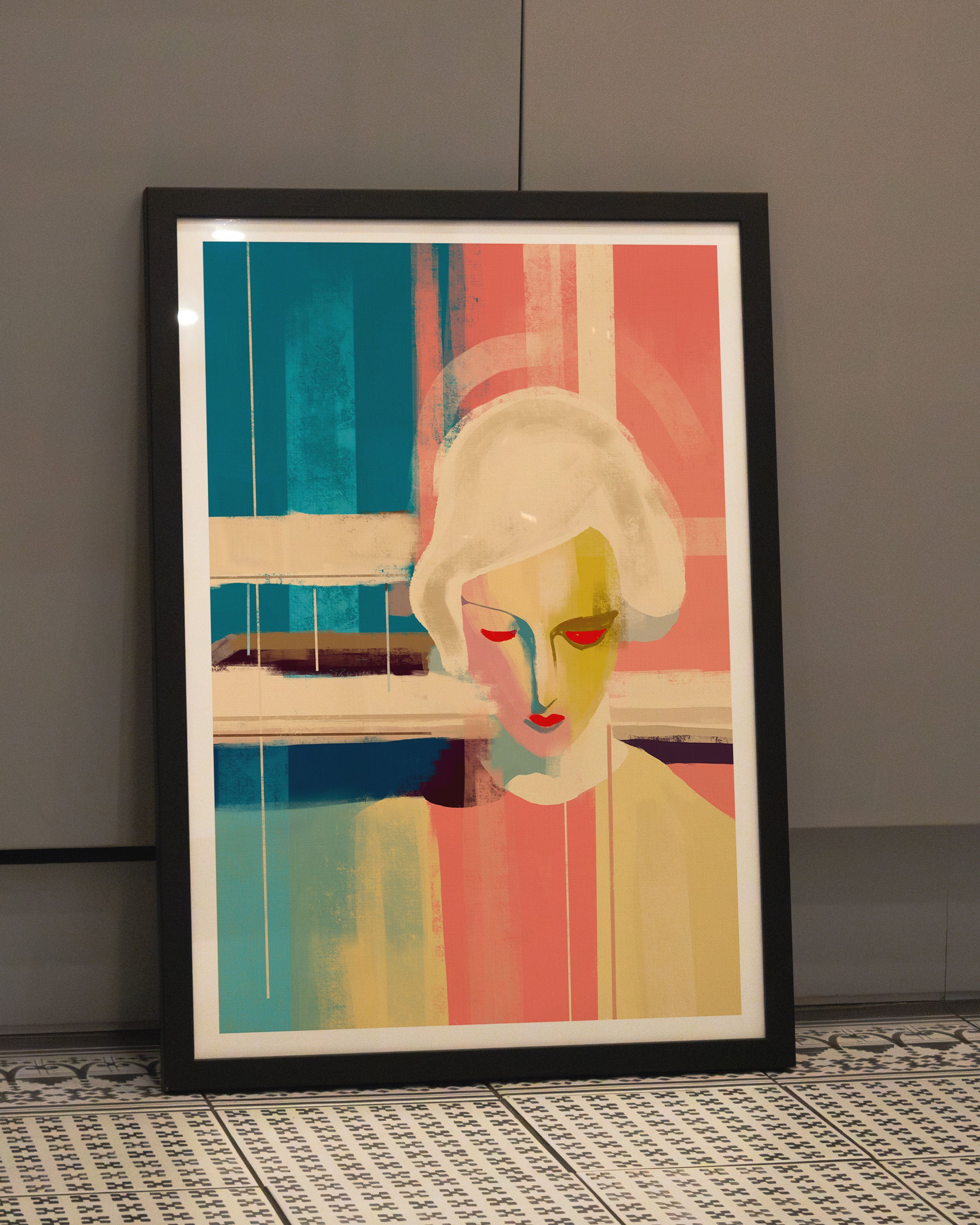 The Pool Poster – FineArt Wandbild, moderne Kunst & Fine Art Print von Spawnd, handgefertigt & Made in Germany