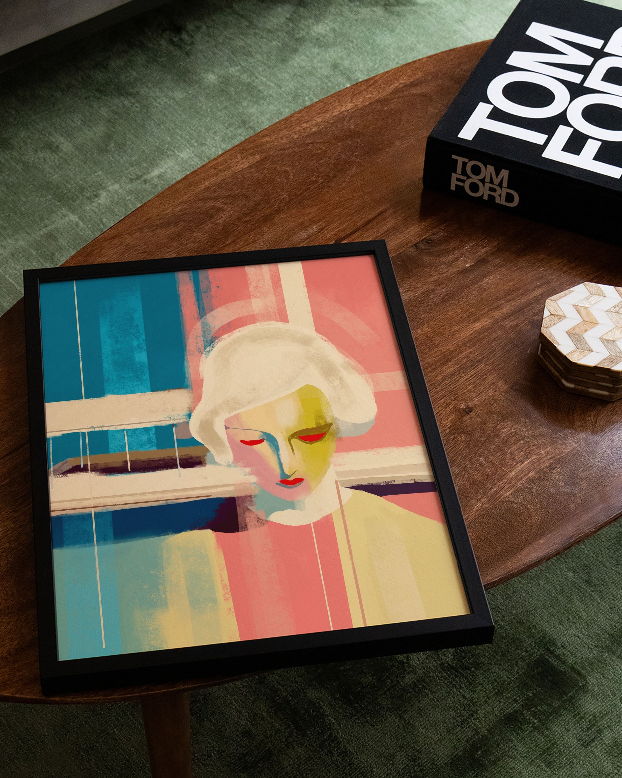 The Pool Poster – FineArt Wandbild, moderne Kunst & Fine Art Print von Spawnd, handgefertigt & Made in Germany