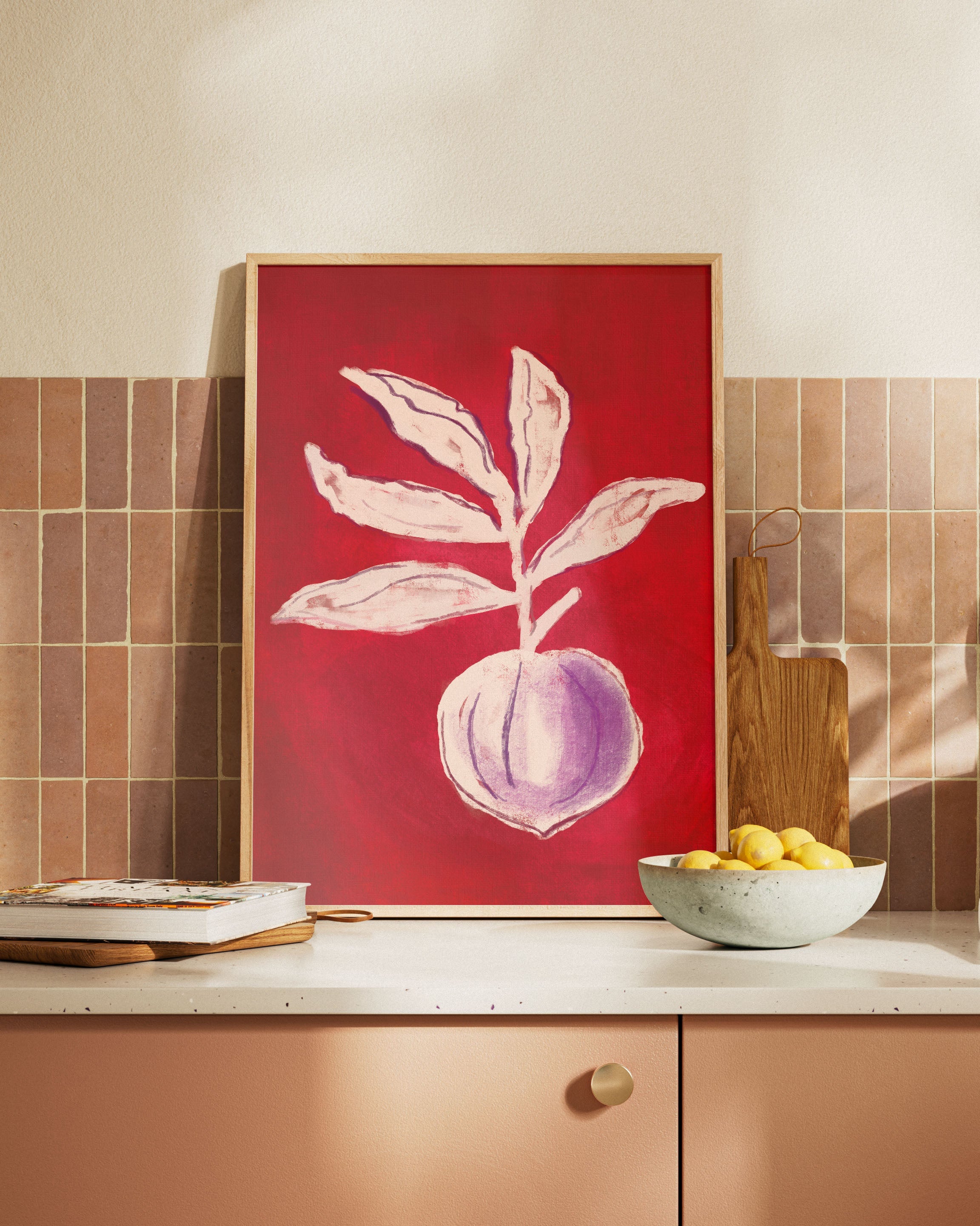 The Violet Core Poster – FineArt Wandbild, moderne Kunst & Fine Art Print von Spawnd, handgefertigt & Made in Germany