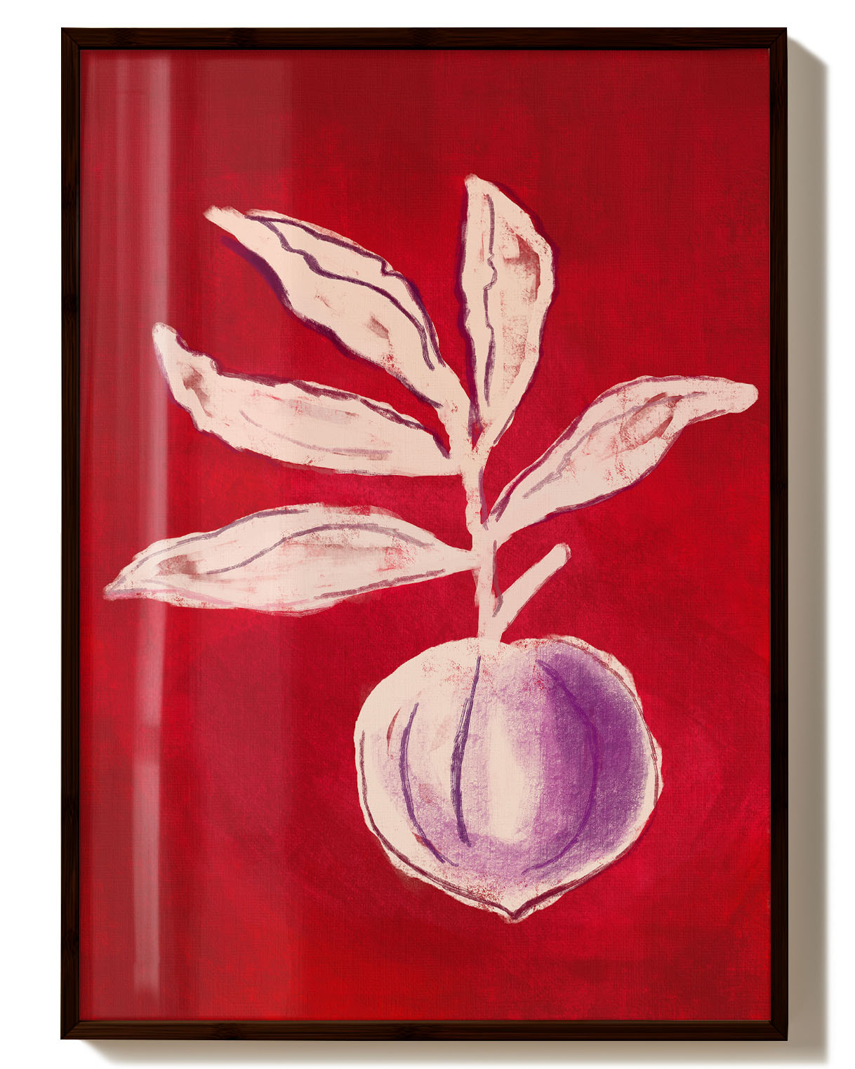 The Violet Core | Stillleben-Poster Poster – FineArt Wandbild, moderne Kunst & Fine Art Print von Spawnd, handgefertigt & Made in Germany