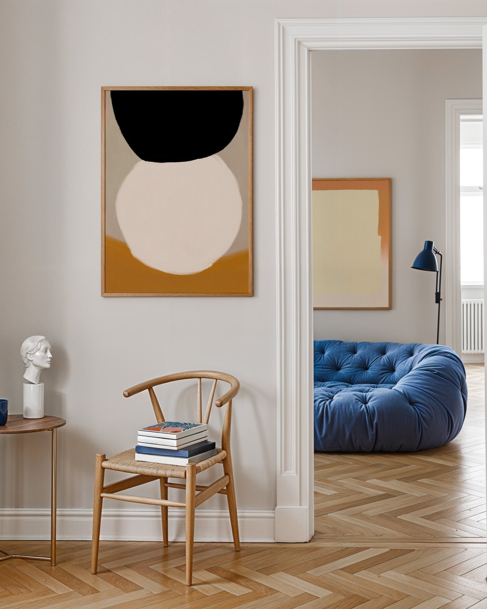 Månefall Poster – FineArt Wandbild, moderne Kunst & Fine Art Print von Spawnd, handgefertigt & Made in Germany