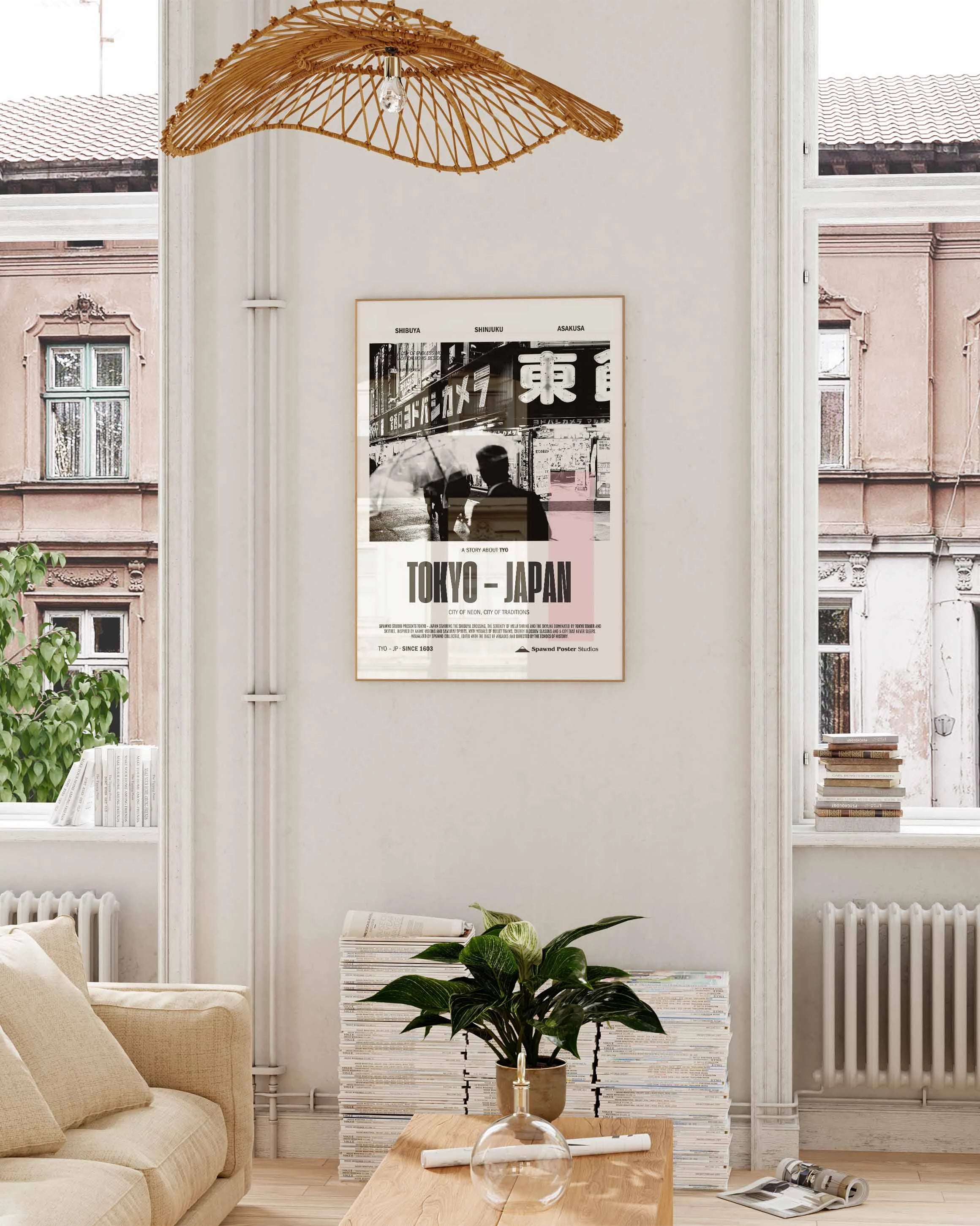 Tokyo Poster – FineArt Wandbild, moderne Kunst & Fine Art Print von Spawnd, handgefertigt & Made in Germany