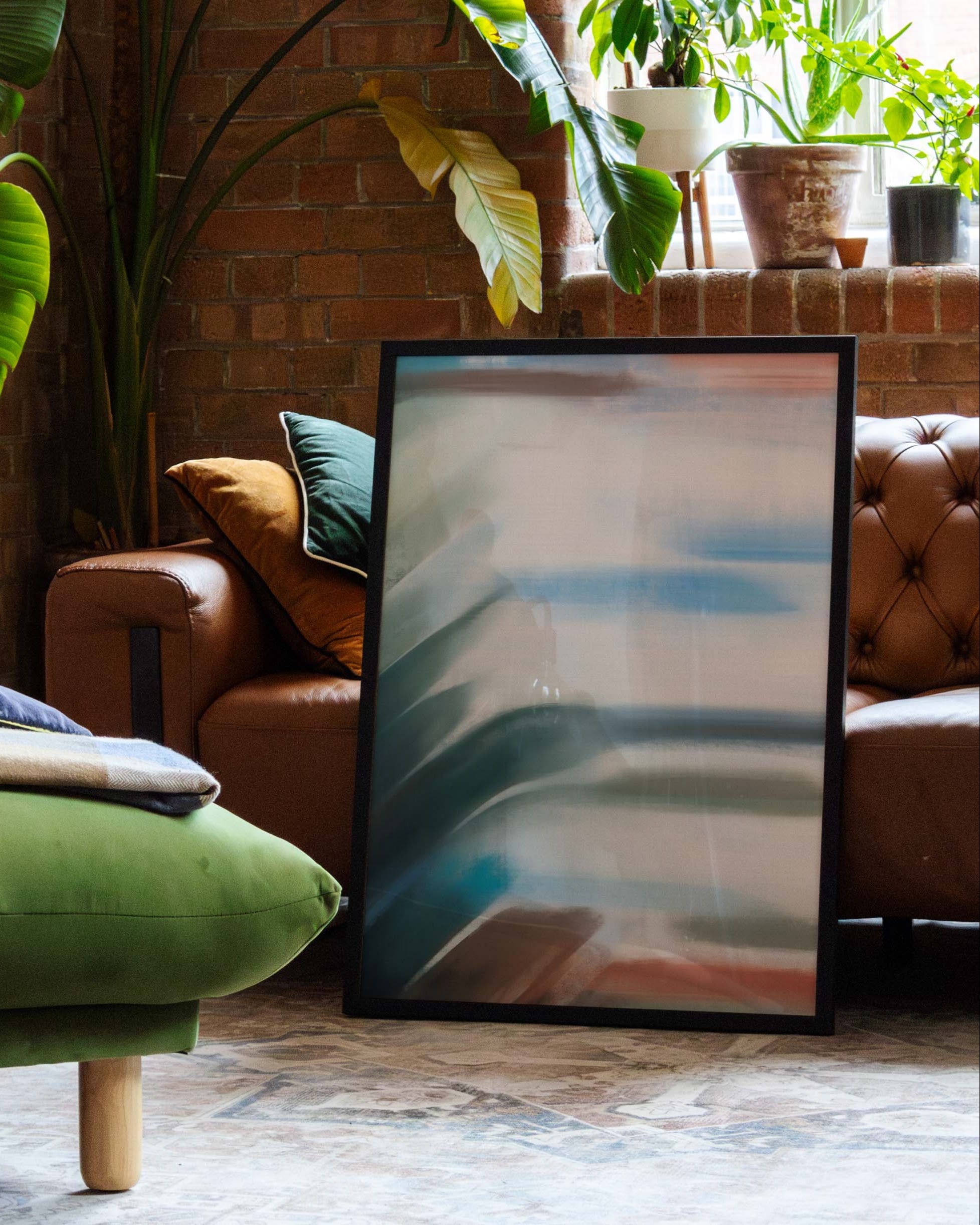 Train Poster im Wohnzimmer – Fine Art Print – Spawnd