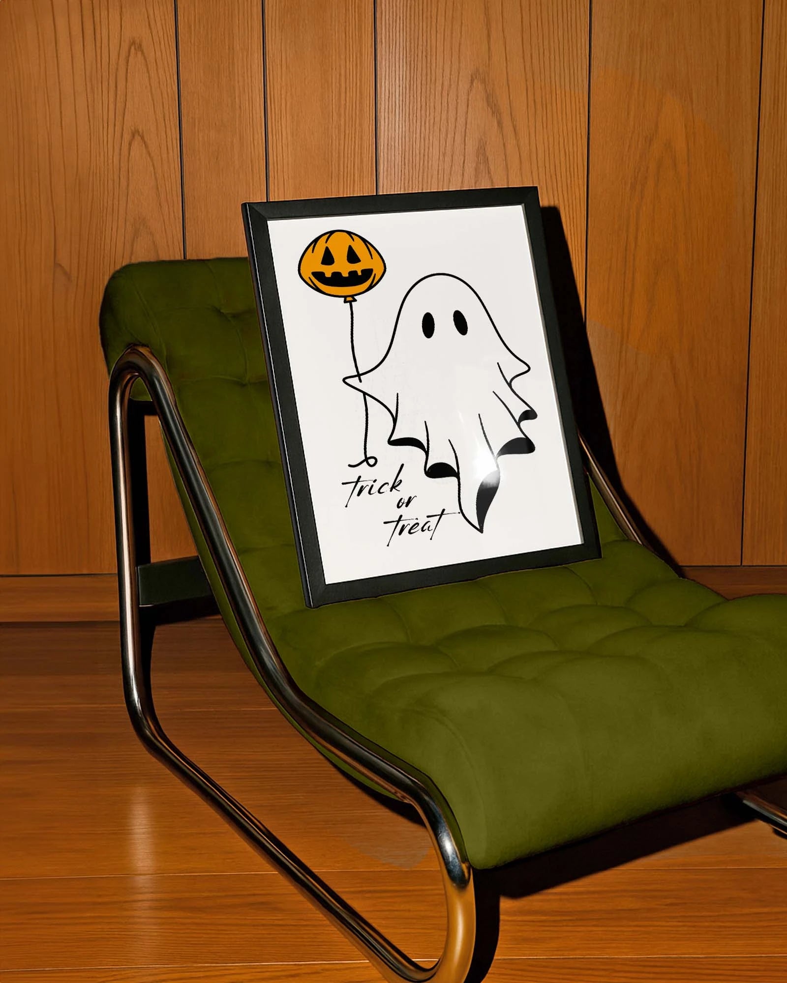 Trick or Treat Poster – FineArt Wandbild, moderne Kunst & Fine Art Print von Spawnd, handgefertigt & Made in Germany
