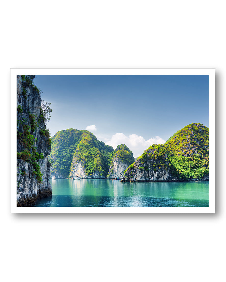 Tropical waters Poster – FineArt Wandbild, moderne Kunst & Fine Art Print von Spawnd, handgefertigt & Made in Germany