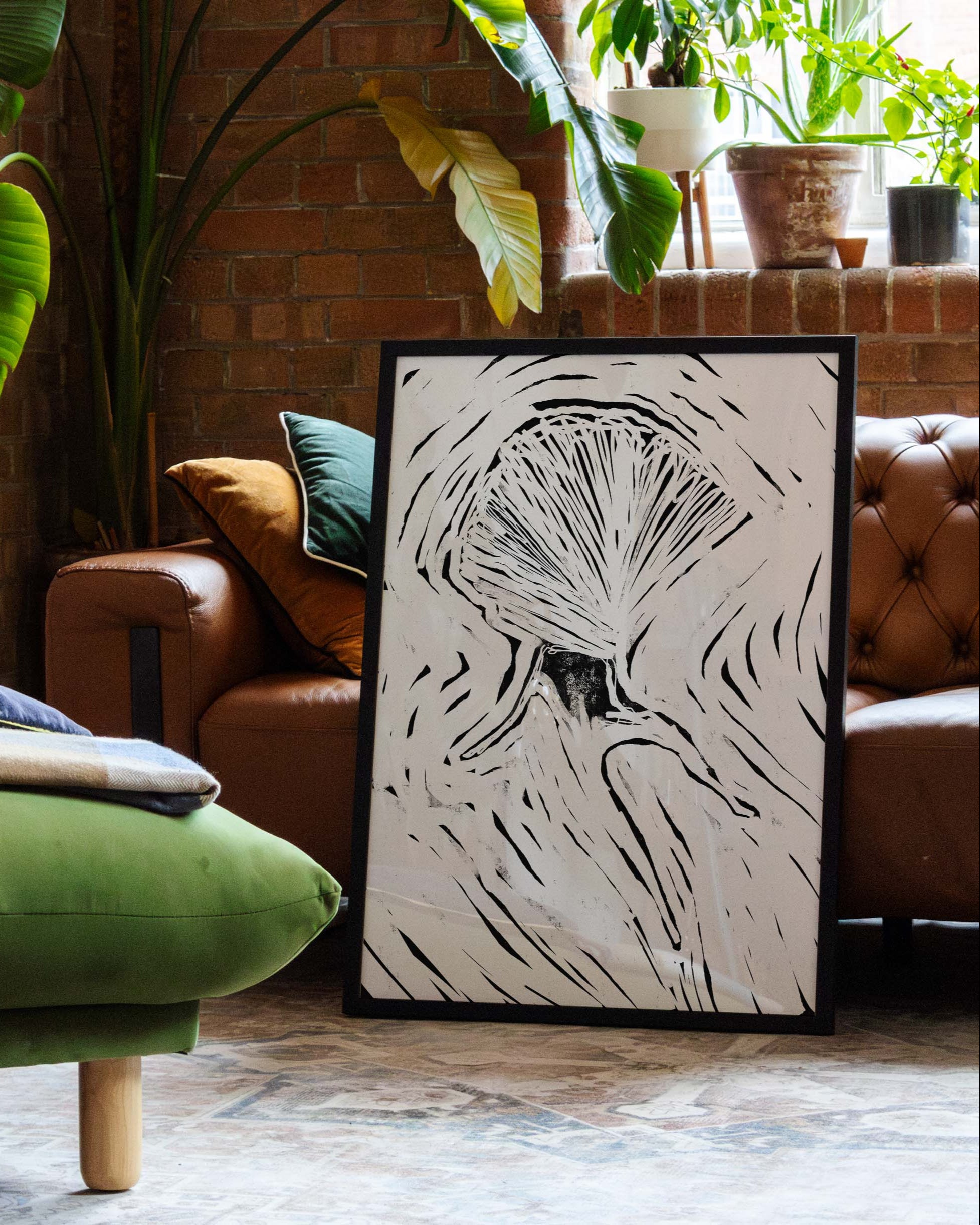 Umbrella Poster im Wohnzimmer – Fine Art Print – Spawnd