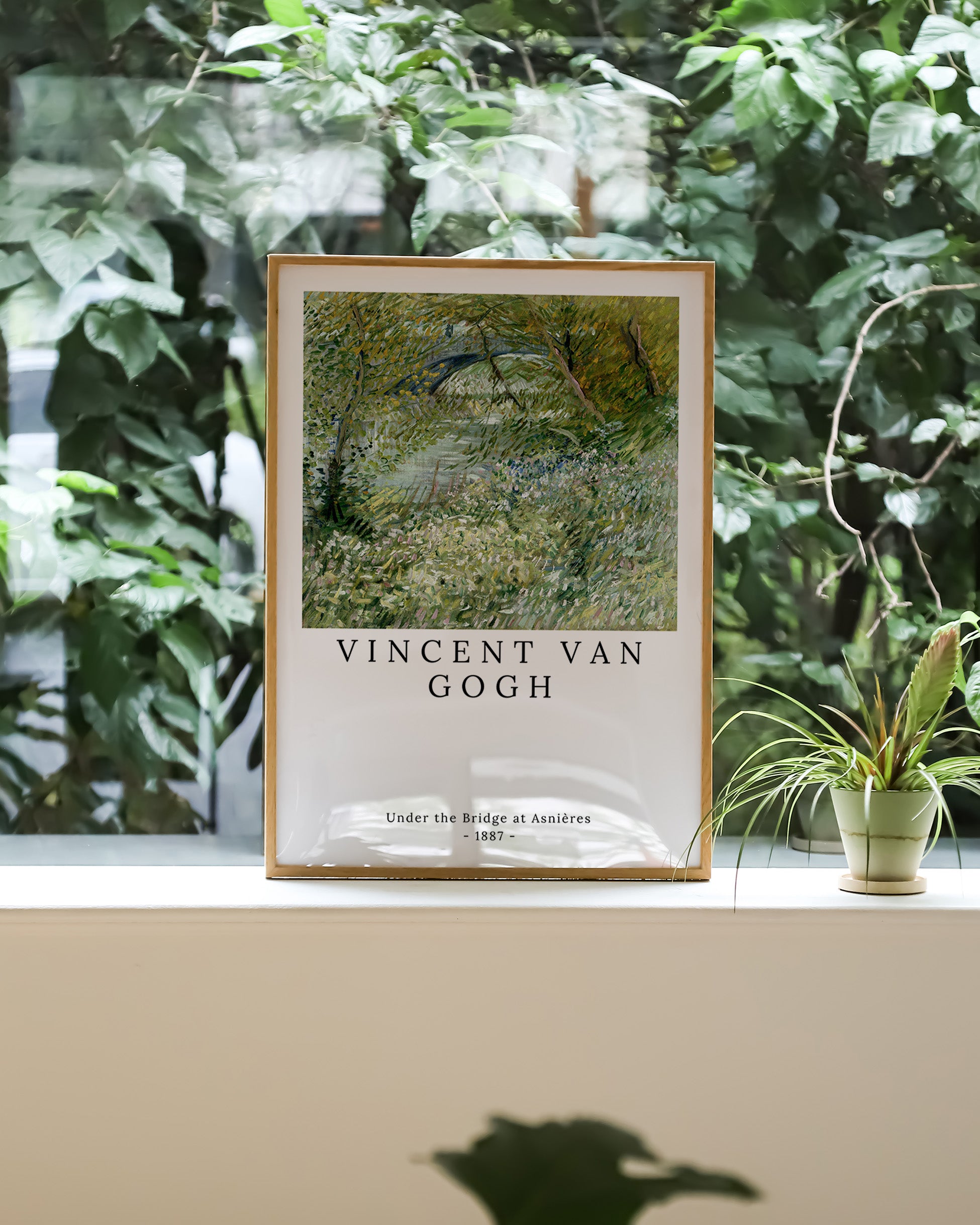 Under the Bridge at Asnières Poster – FineArt Wandbild, moderne Kunst & Fine Art Print von Spawnd, handgefertigt & Made in Germany