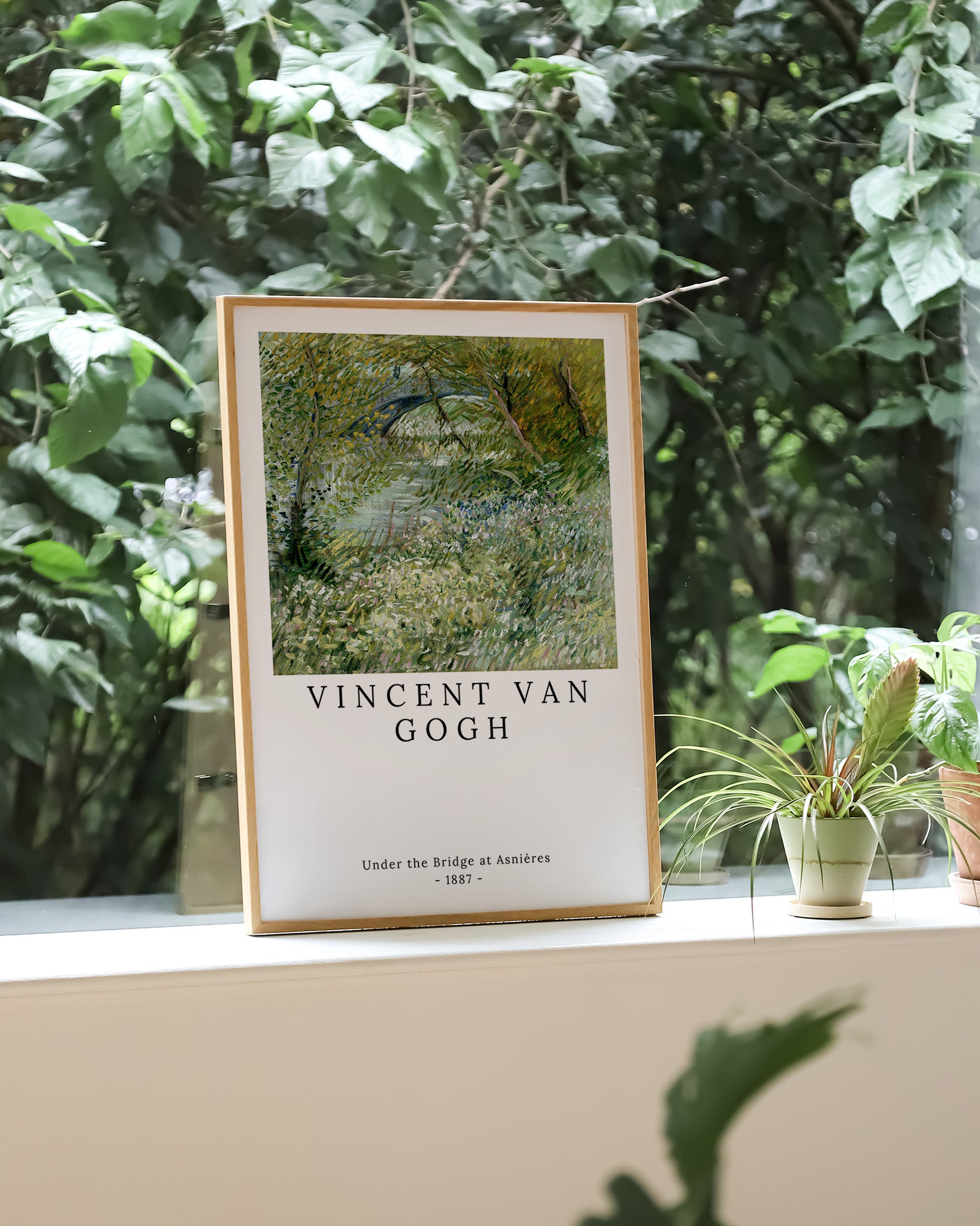 Under the Bridge at Asnières Poster – FineArt Wandbild, moderne Kunst & Fine Art Print von Spawnd, handgefertigt & Made in Germany