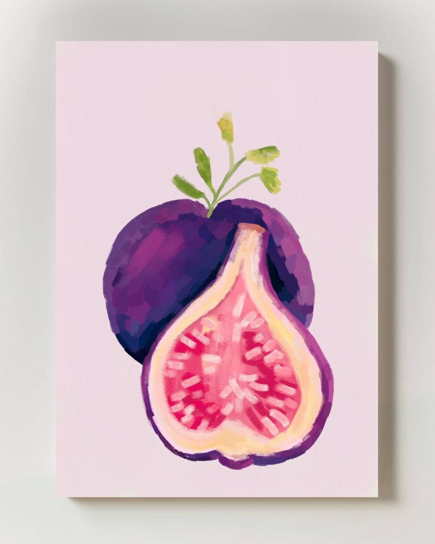 Une figue fraîche Poster – FineArt Wandbild, moderne Kunst & Fine Art Print von Spawnd, handgefertigt & Made in Germany