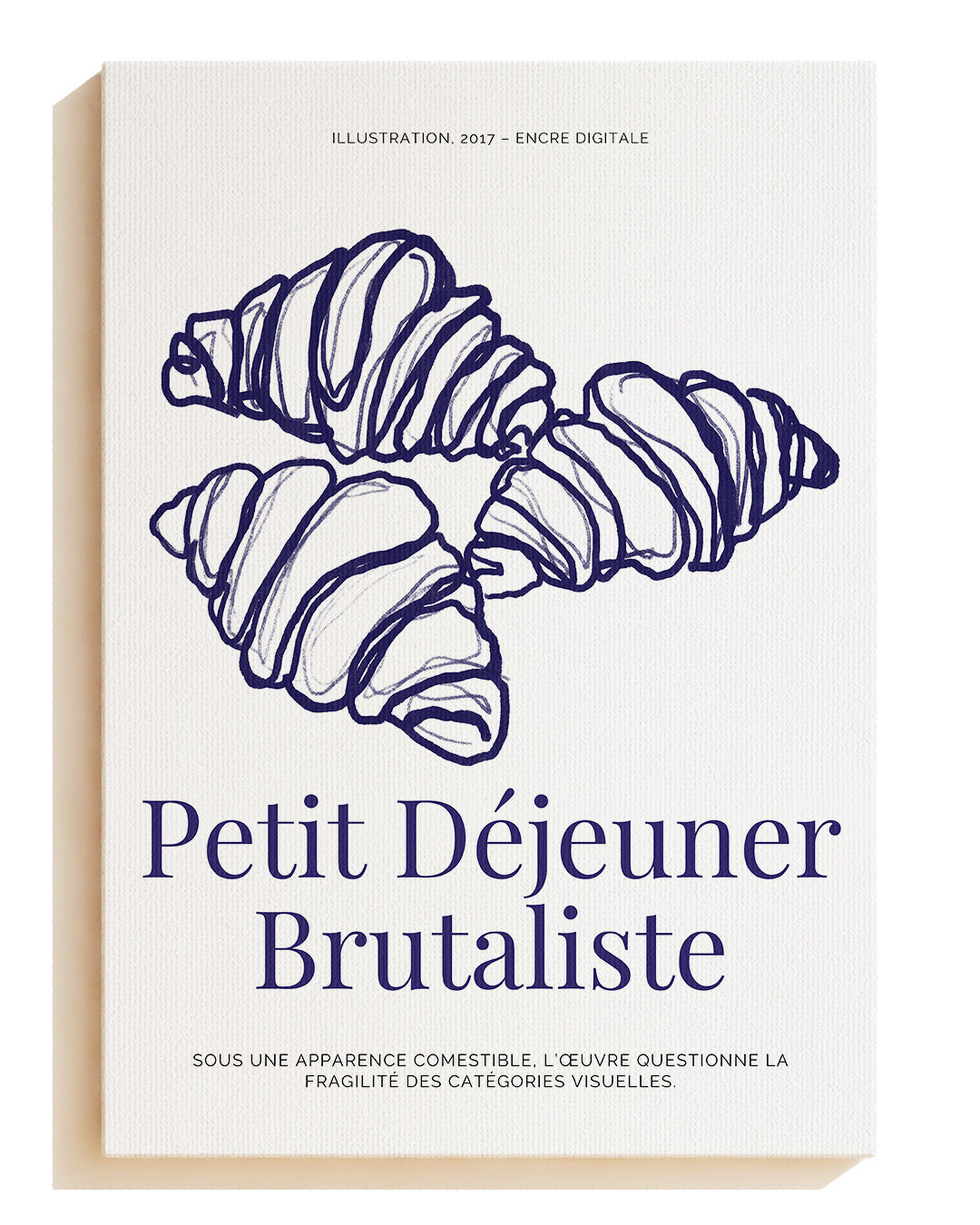 Petit Dejeuner brutaliste - Leinwand