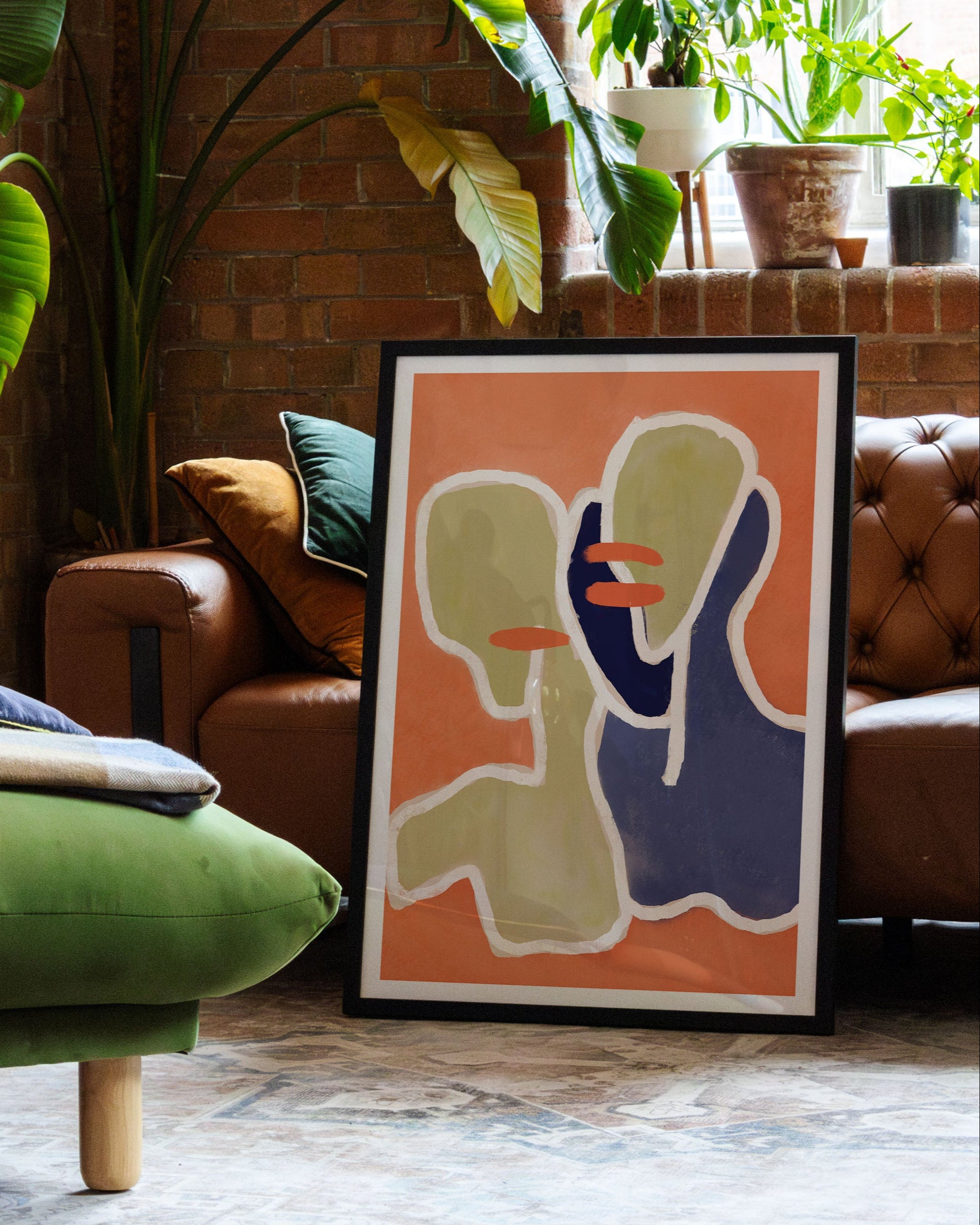 Siblings Poster – FineArt Wandbild, moderne Kunst & Fine Art Print von Spawnd, handgefertigt & Made in Germany