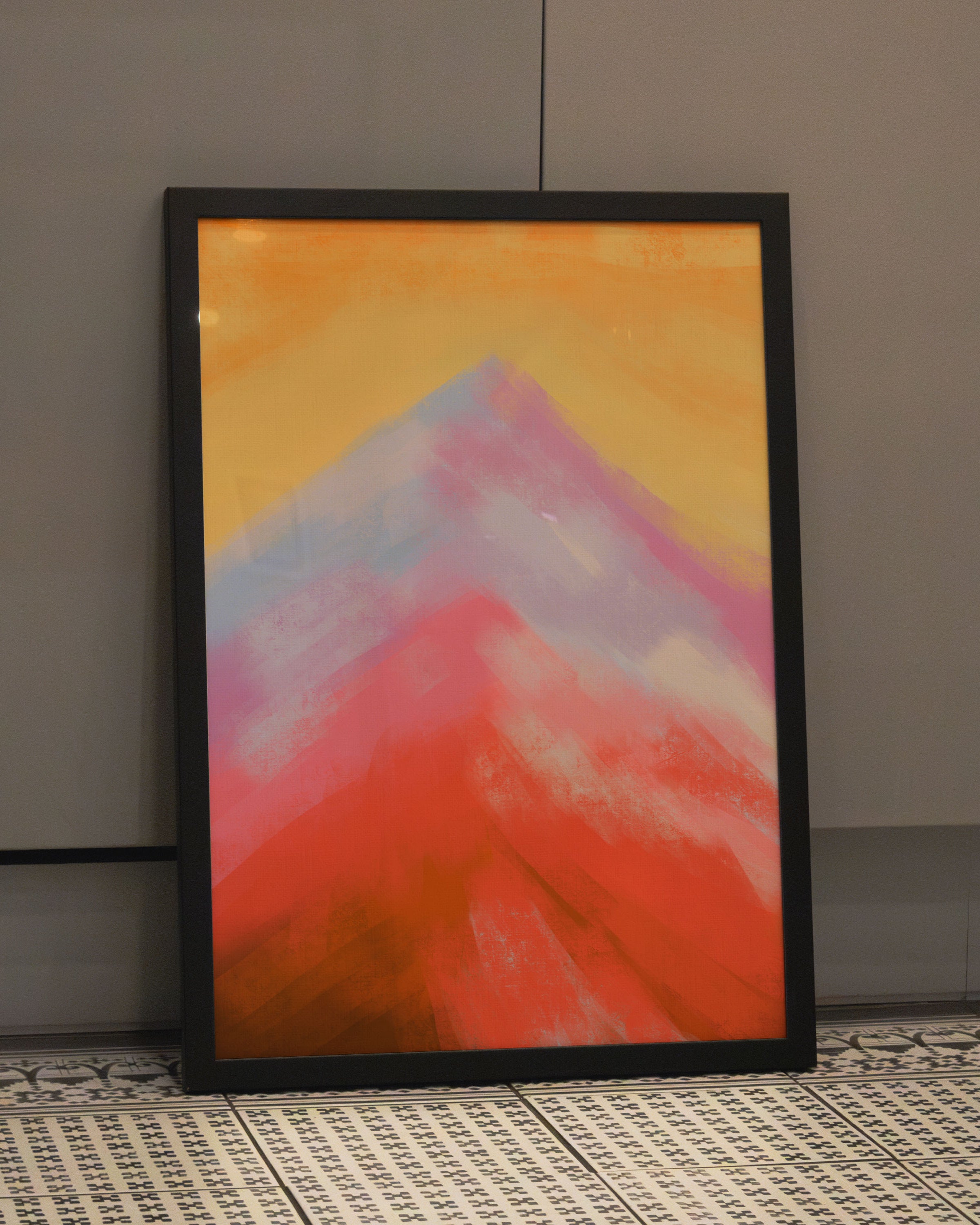 Rise, Gently Poster – FineArt Wandbild, moderne Kunst & Fine Art Print von Spawnd, handgefertigt & Made in Germany