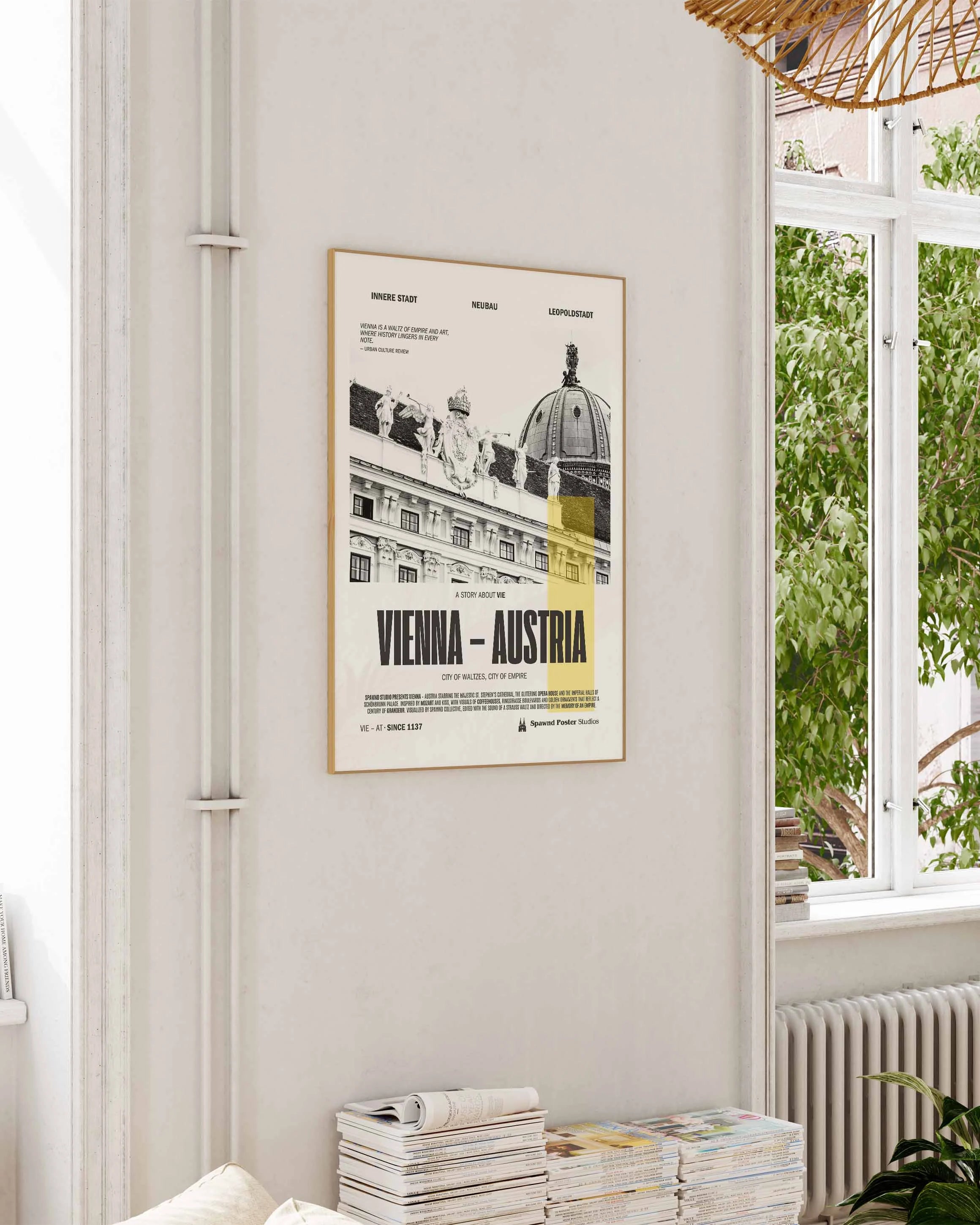 Vienna Poster – FineArt Wandbild, moderne Kunst & Fine Art Print von Spawnd, handgefertigt & Made in Germany