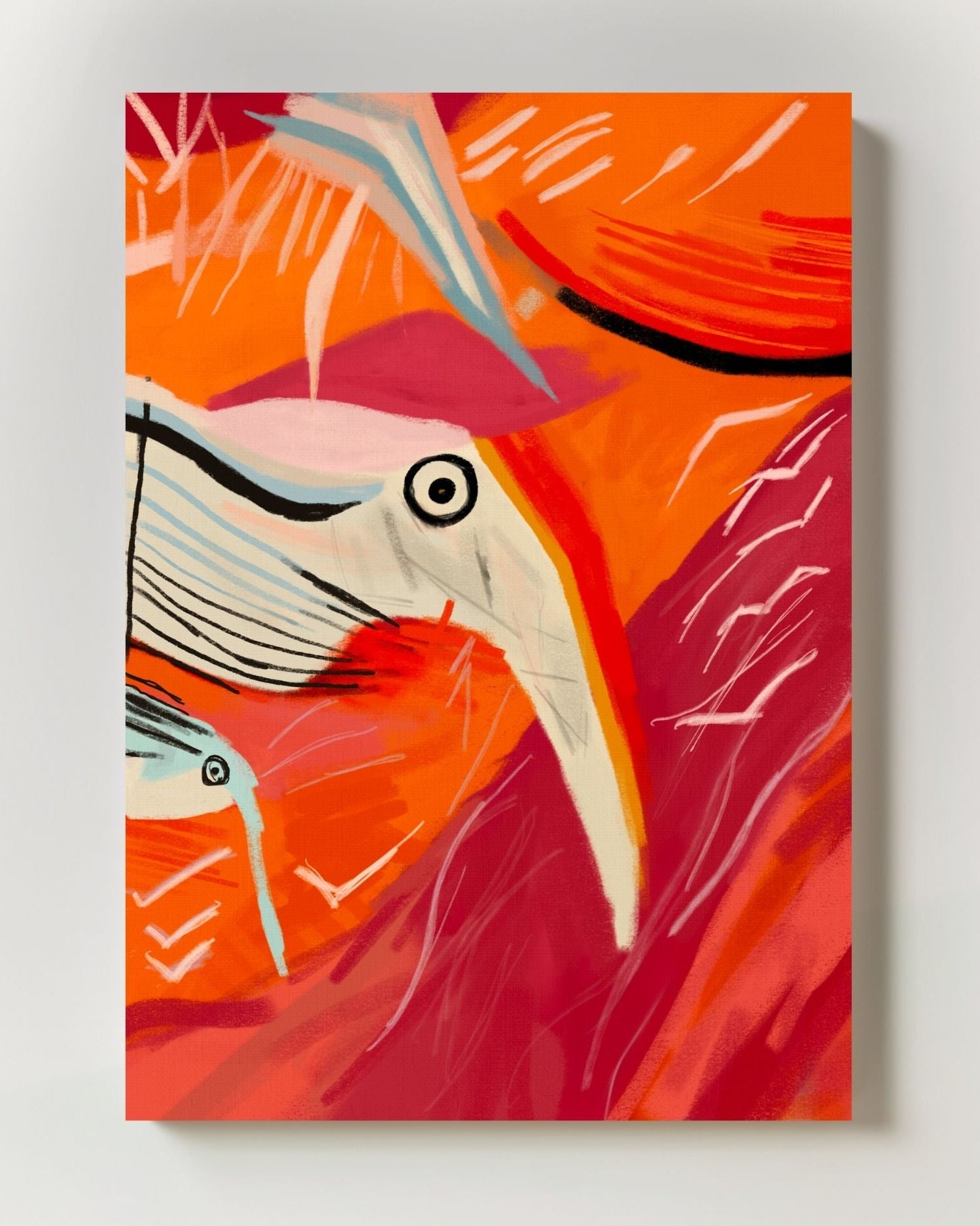 Wandering Birds Poster – FineArt Wandbild, moderne Kunst & Fine Art Print von Spawnd, handgefertigt & Made in Germany
