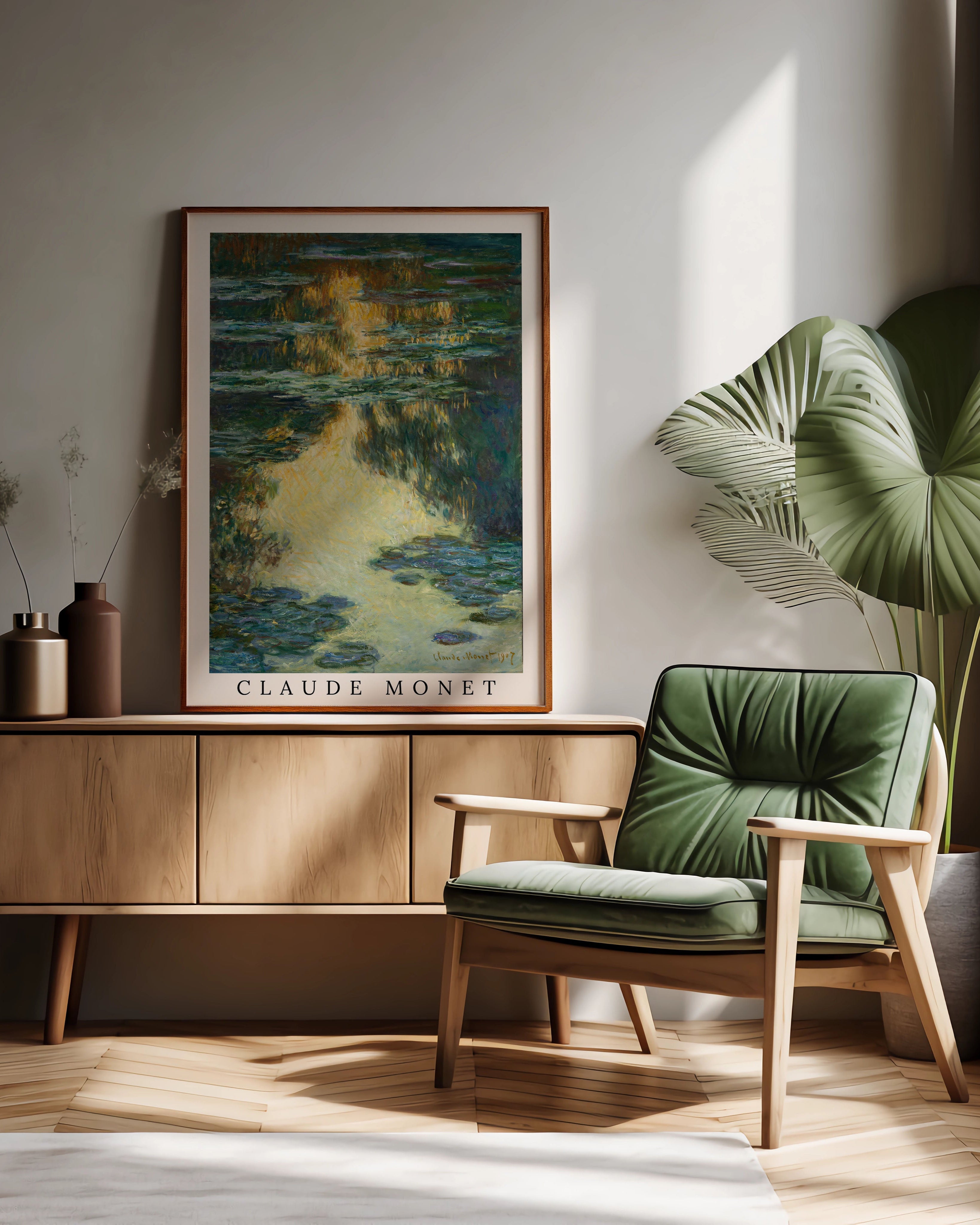 Water Lilies Poster – FineArt Wandbild, moderne Kunst & Fine Art Print von Spawnd, handgefertigt & Made in Germany