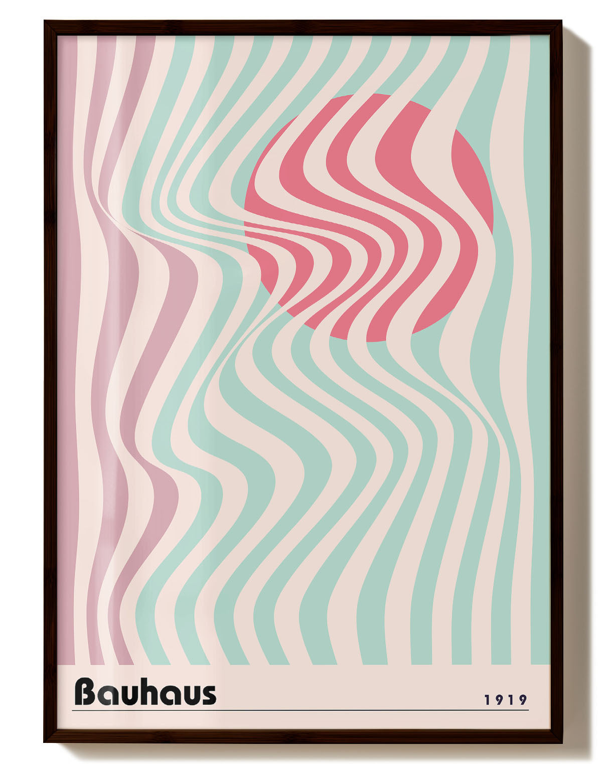 Waves of 1919 Poster – FineArt Wandbild, moderne Kunst & Fine Art Print von Spawnd, handgefertigt & Made in Germany