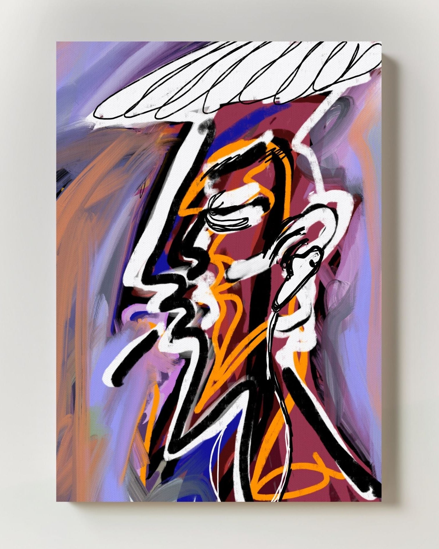 Way to school Poster – FineArt Wandbild, moderne Kunst & Fine Art Print von Spawnd, handgefertigt & Made in Germany