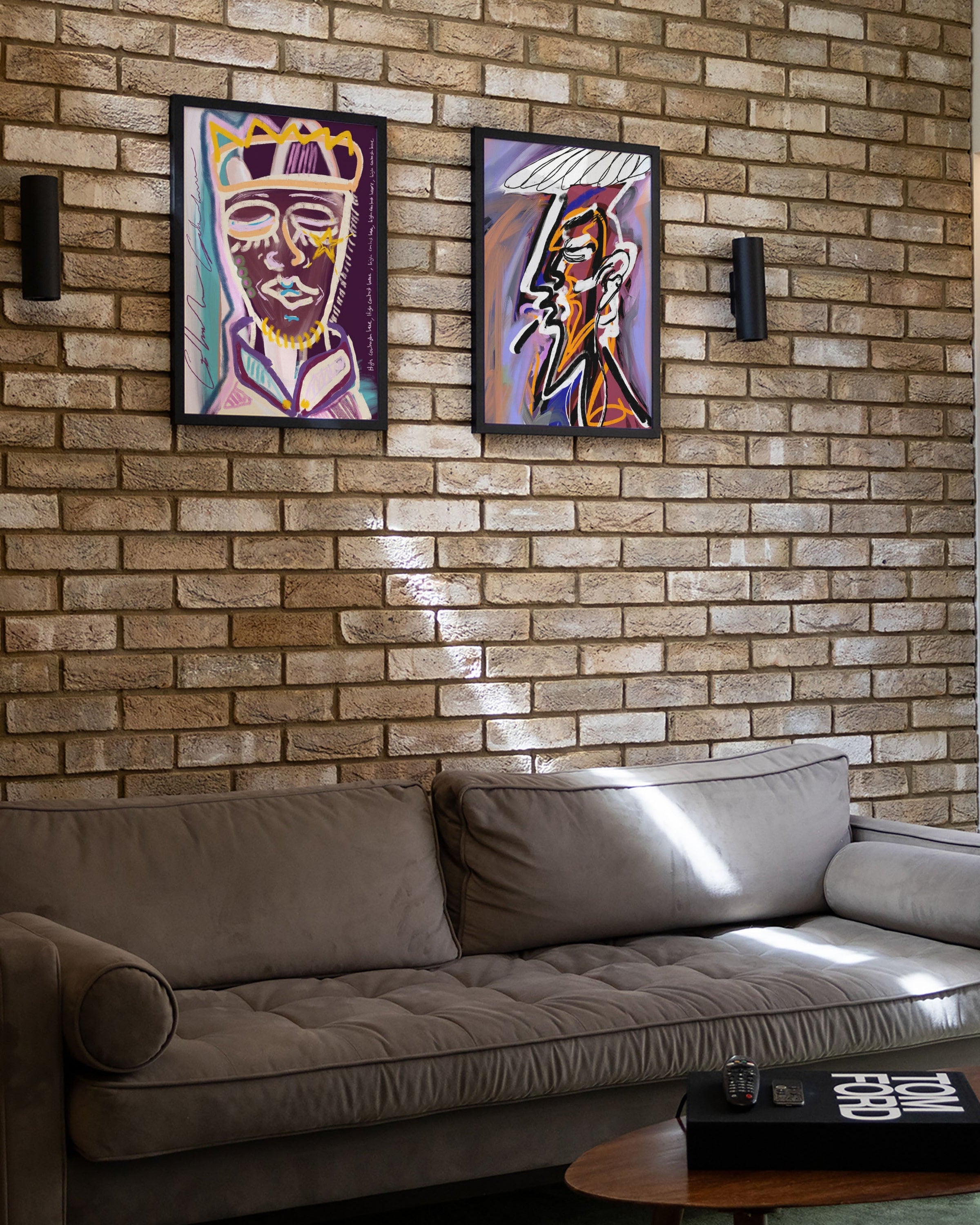 Way to school Poster – FineArt Wandbild, moderne Kunst & Fine Art Print von Spawnd, handgefertigt & Made in Germany