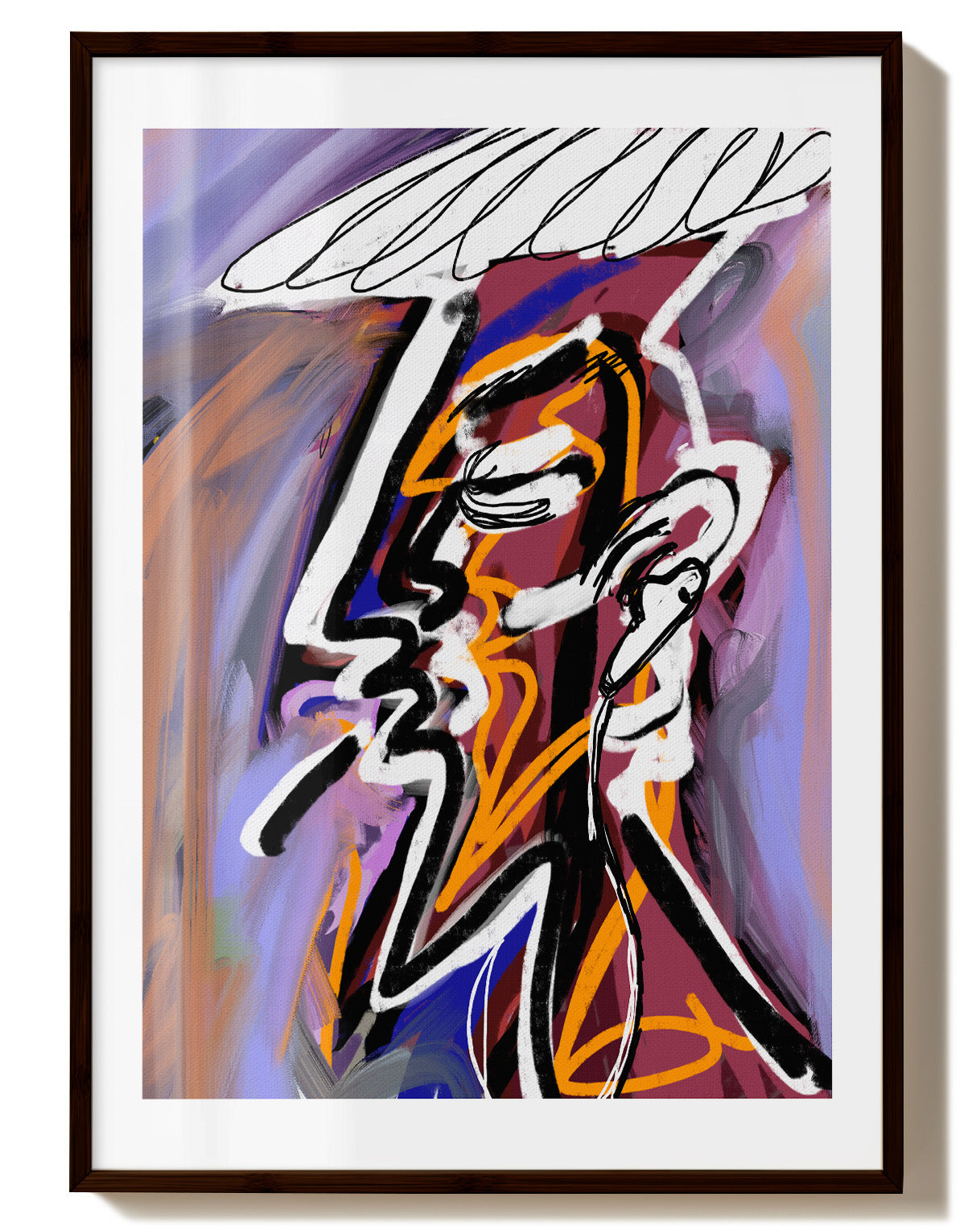 Way to school Poster – FineArt Wandbild, moderne Kunst & Fine Art Print von Spawnd, handgefertigt & Made in Germany