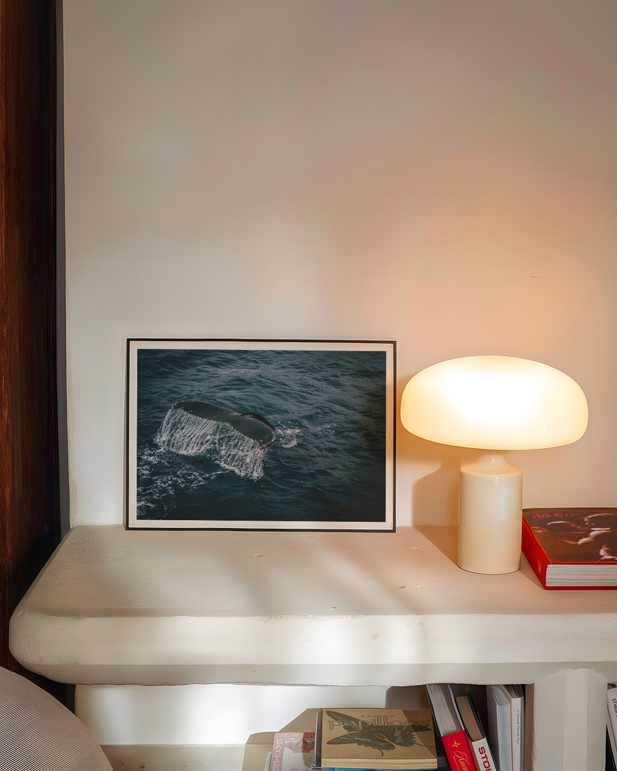 Whale Poster – FineArt Wandbild, moderne Kunst & Fine Art Print von Spawnd, handgefertigt & Made in Germany