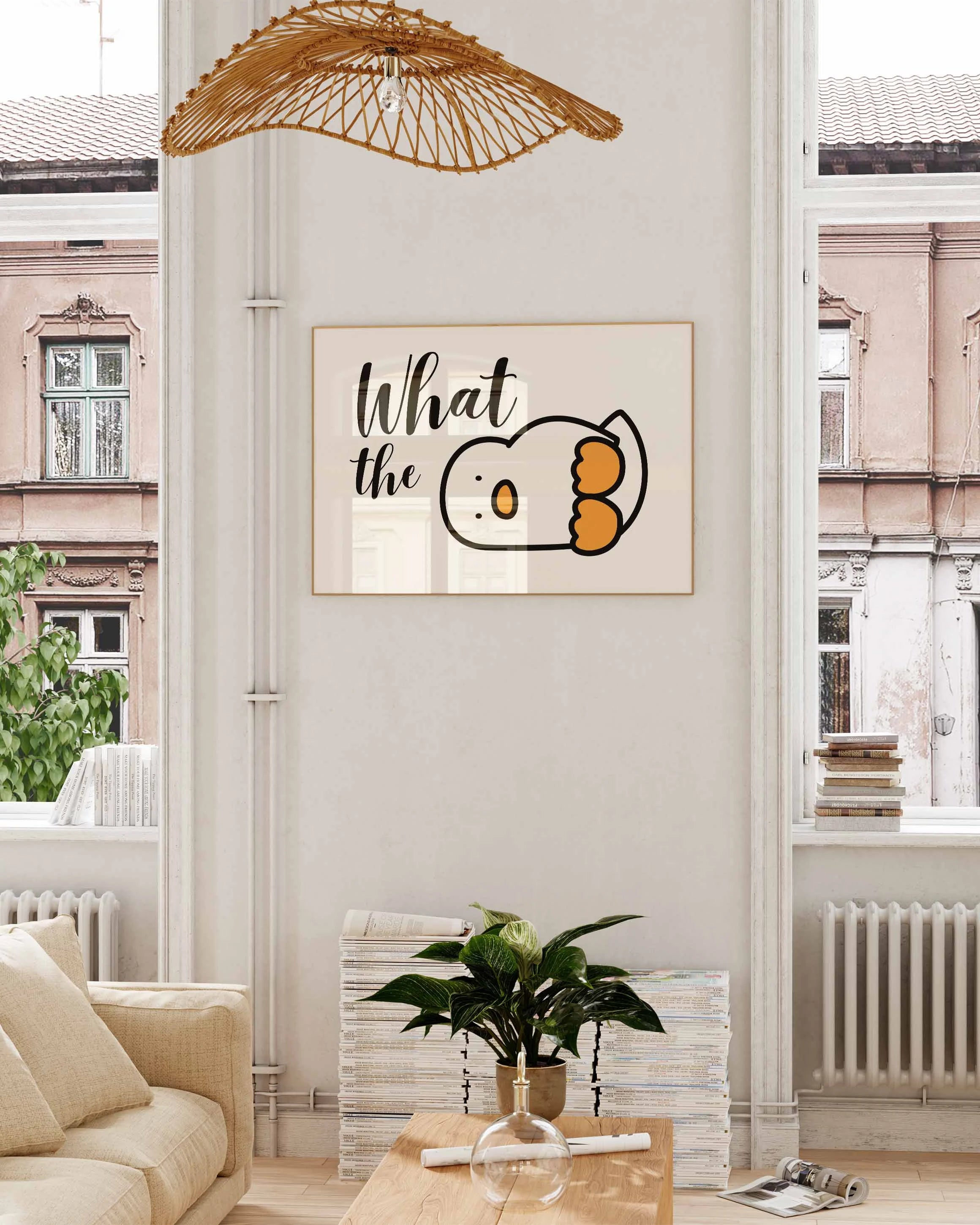 What the Duck Poster – FineArt Wandbild, moderne Kunst & Fine Art Print von Spawnd, handgefertigt & Made in Germany