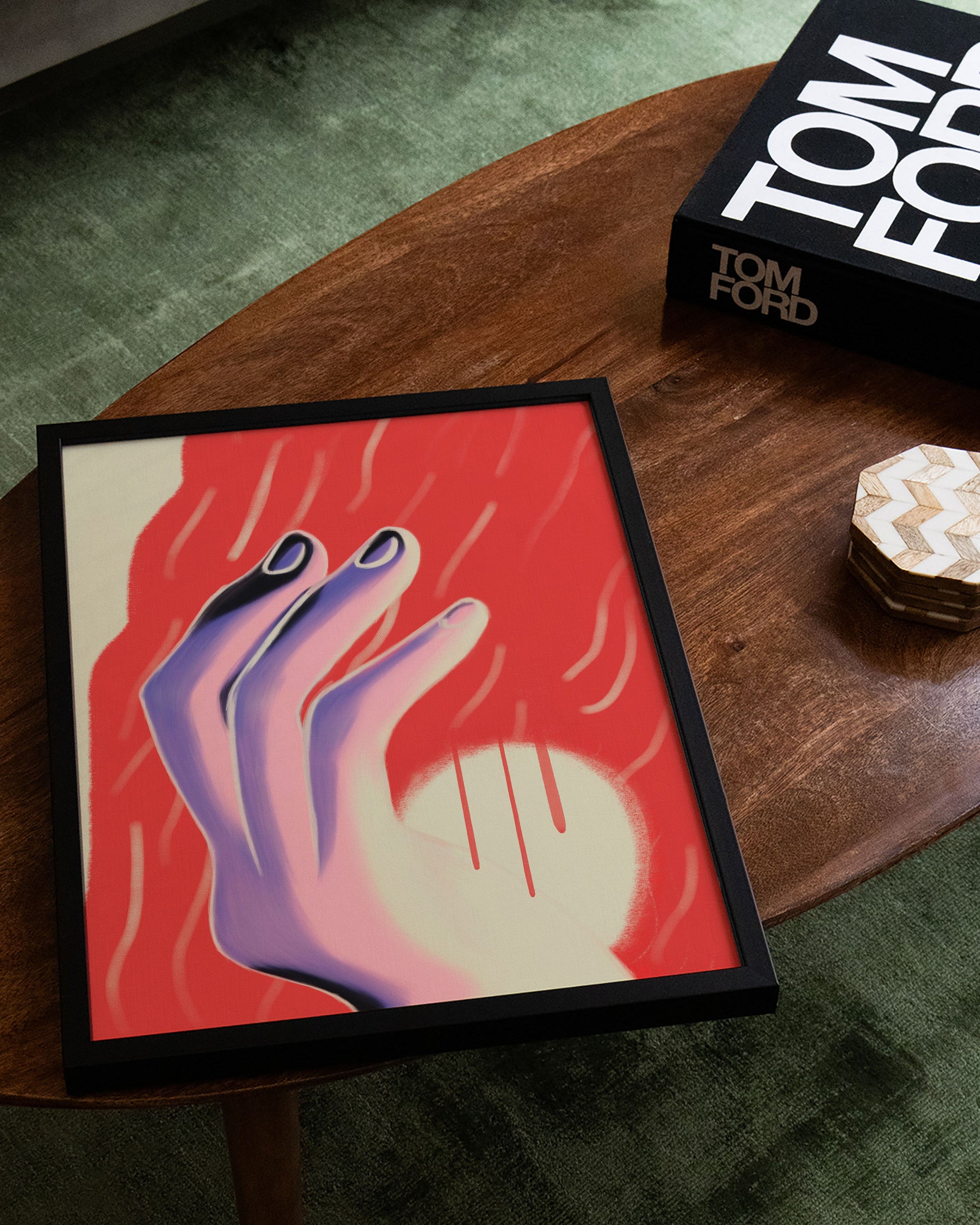 Who brings the light? Poster – FineArt Wandbild, moderne Kunst & Fine Art Print von Spawnd, handgefertigt & Made in Germany