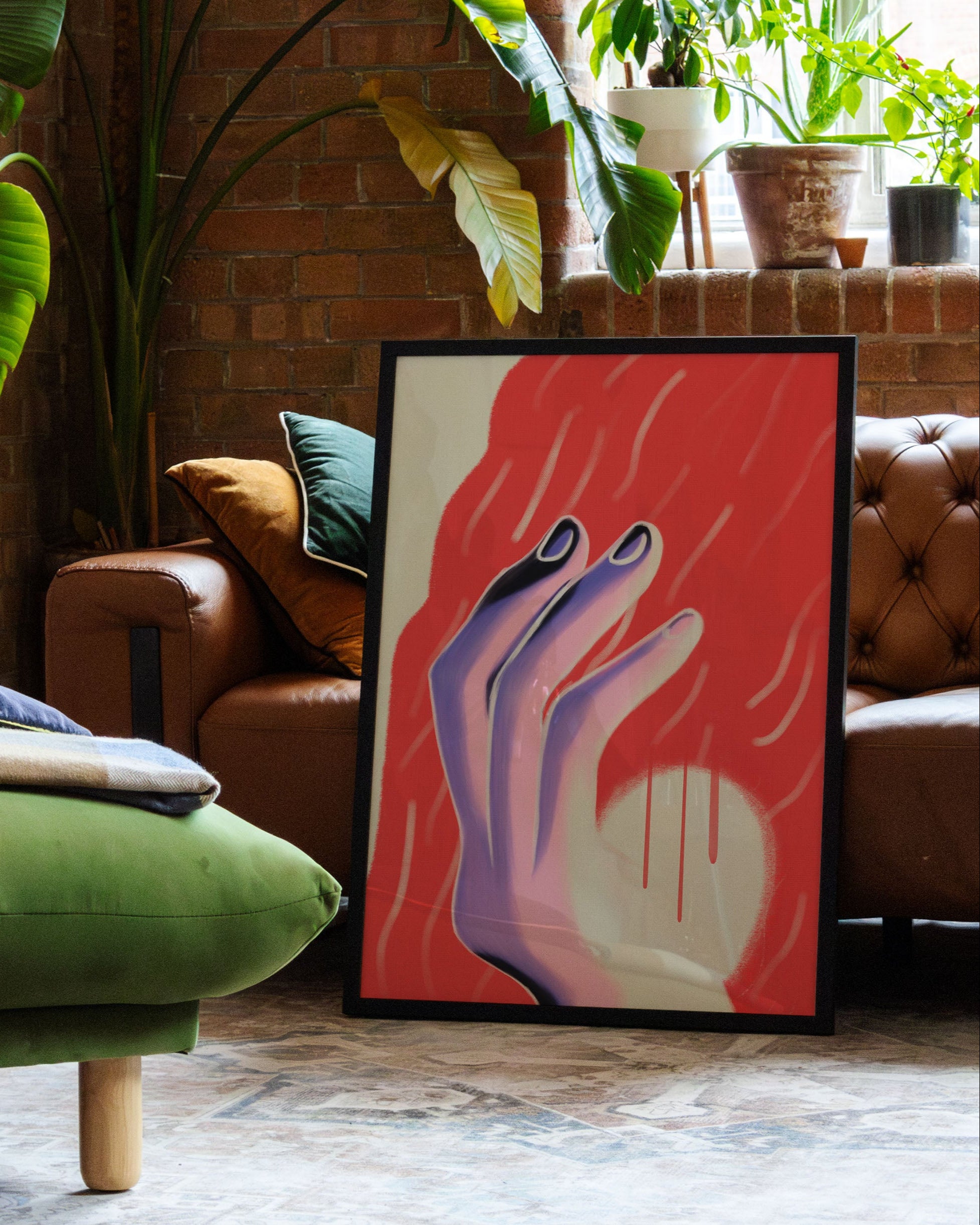 Who brings the light? Poster – FineArt Wandbild, moderne Kunst & Fine Art Print von Spawnd, handgefertigt & Made in Germany