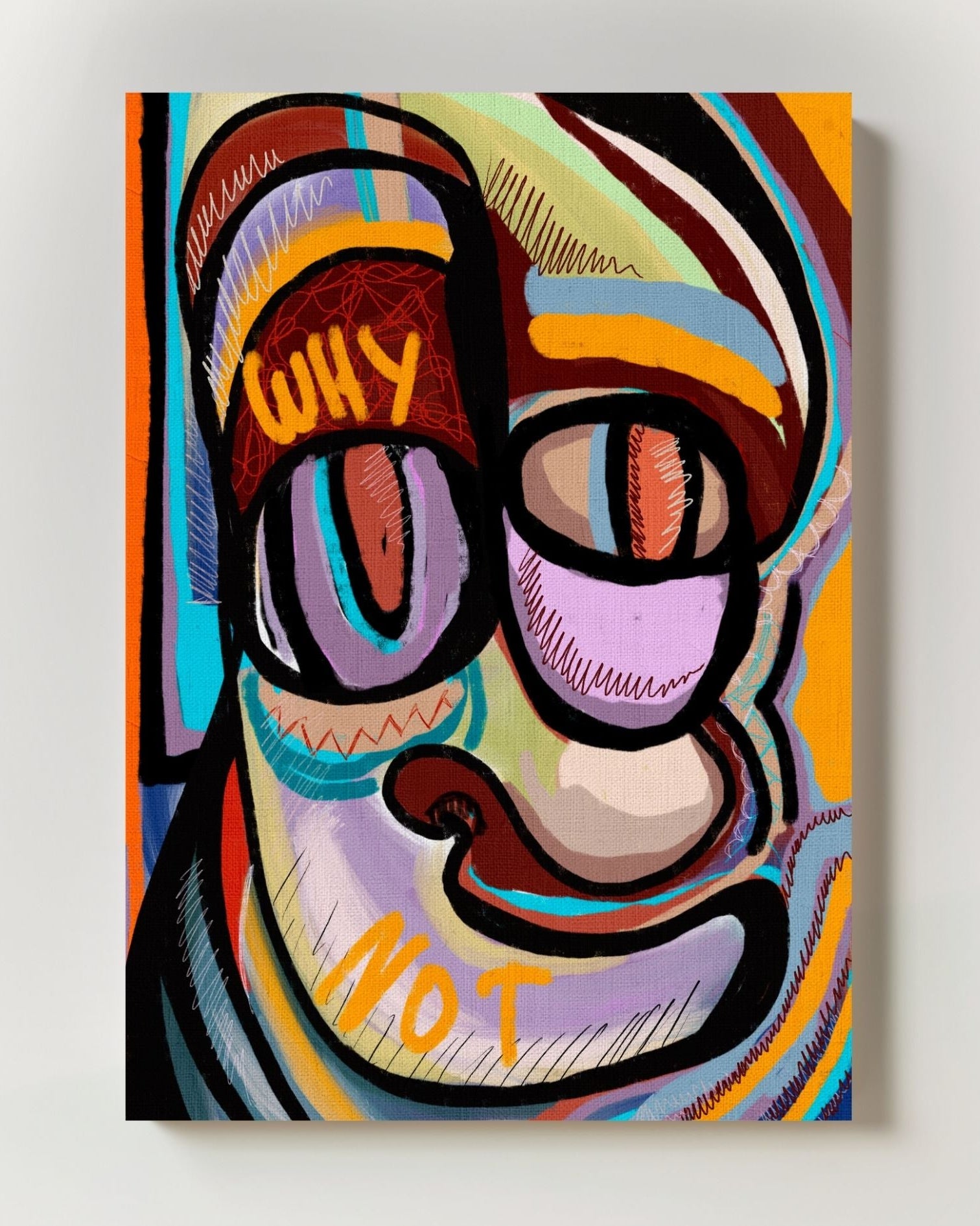 Why not Poster – FineArt Wandbild, moderne Kunst & Fine Art Print von Spawnd, handgefertigt & Made in Germany
