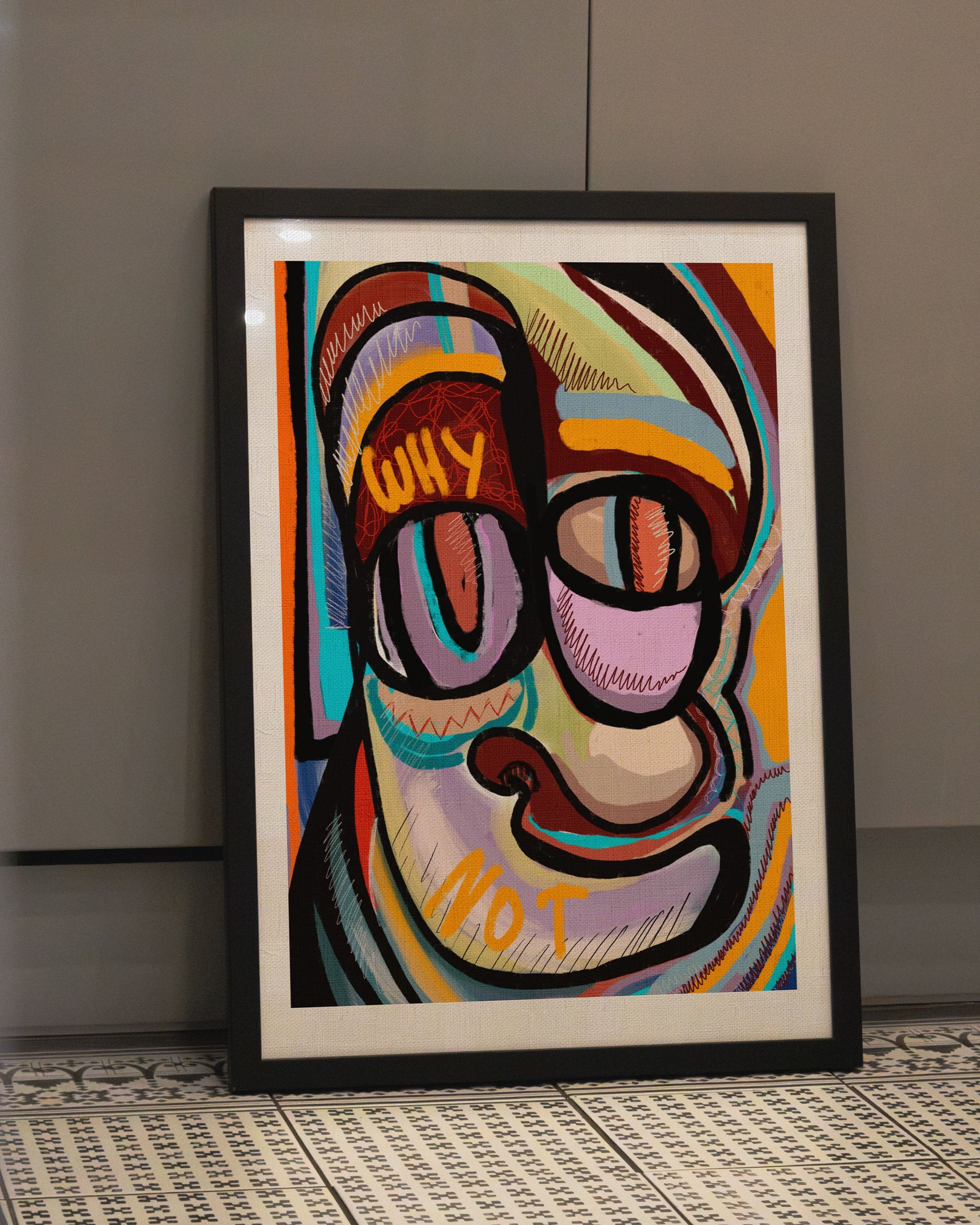 Why not Poster – FineArt Wandbild, moderne Kunst & Fine Art Print von Spawnd, handgefertigt & Made in Germany