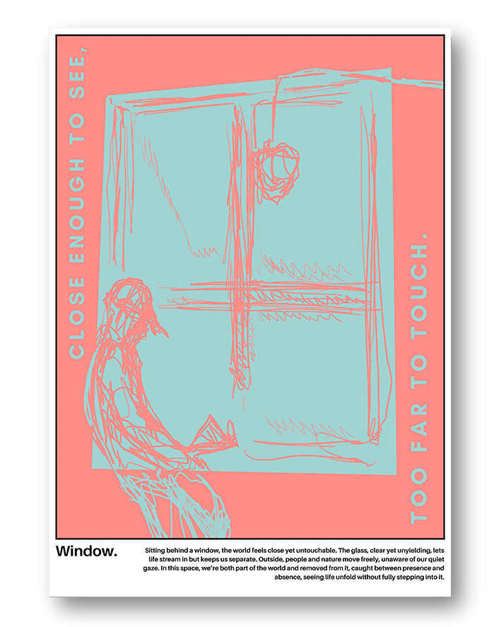 Window Poster – FineArt Wandbild, moderne Kunst & Fine Art Print von Spawnd, handgefertigt & Made in Germany