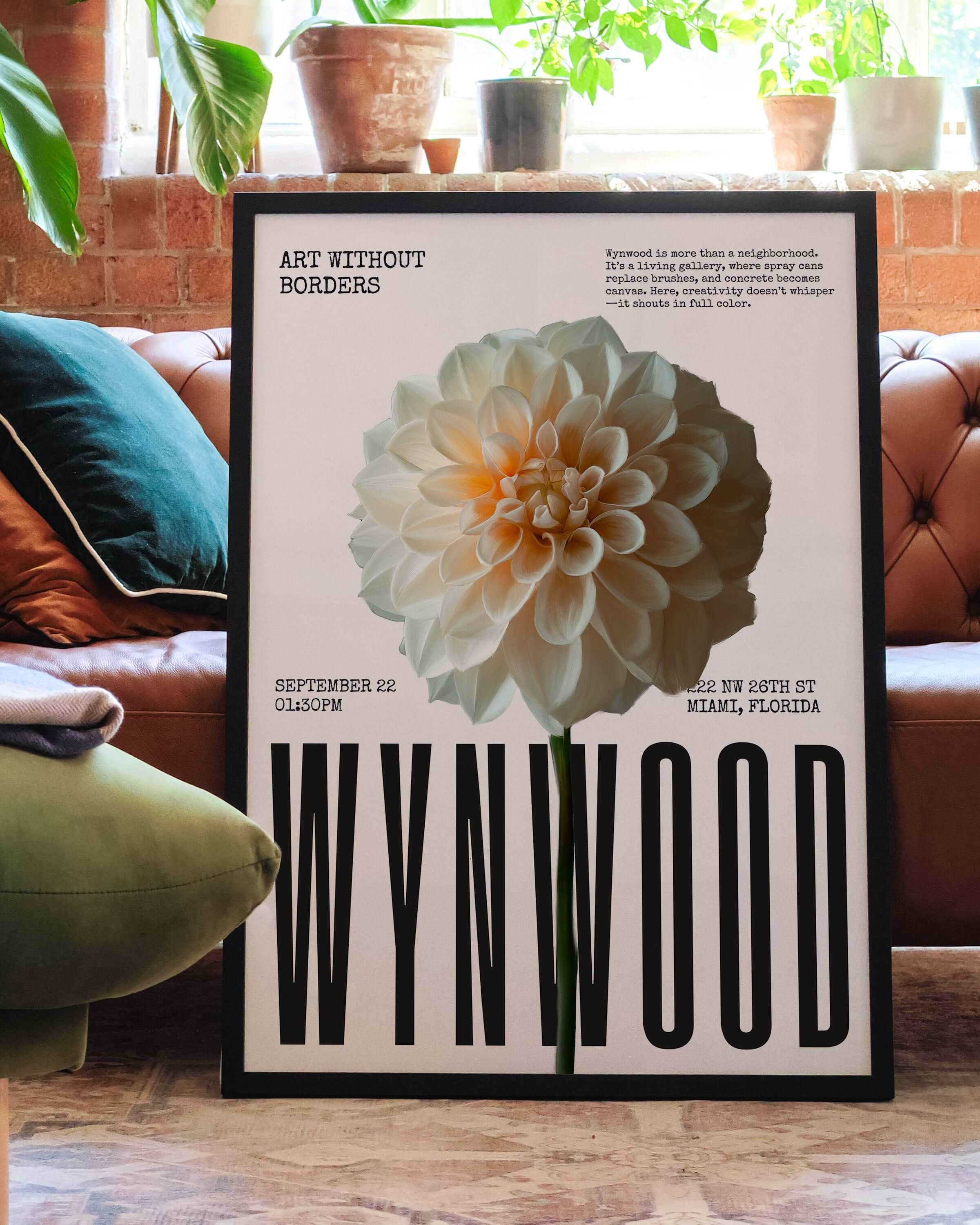 Wynwood Poster im Wohnzimmer – Fine Art Print mit – Spawnd