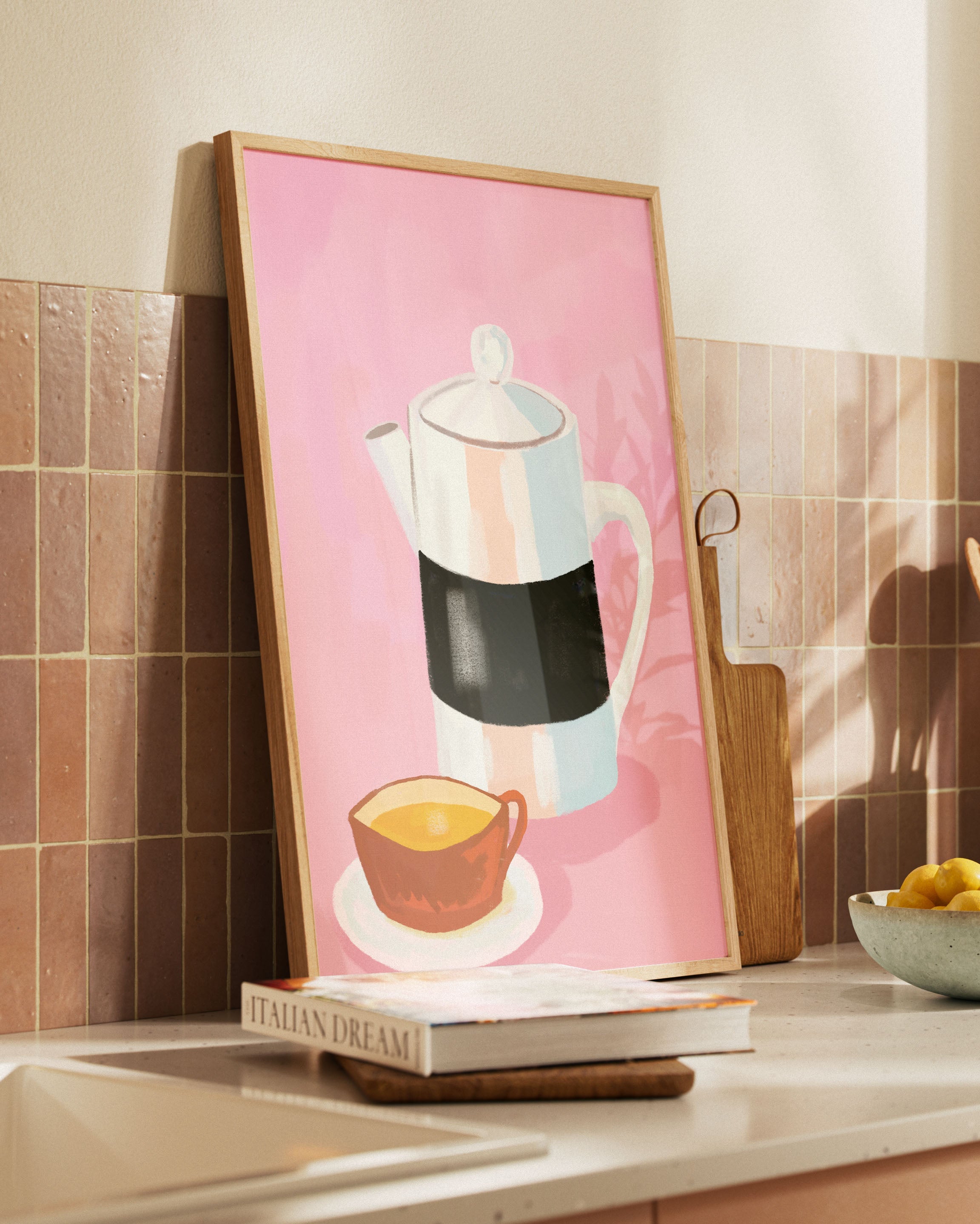 Coffee Poster – FineArt Wandbild, moderne Kunst & Fine Art Print von Spawnd, handgefertigt & Made in Germany