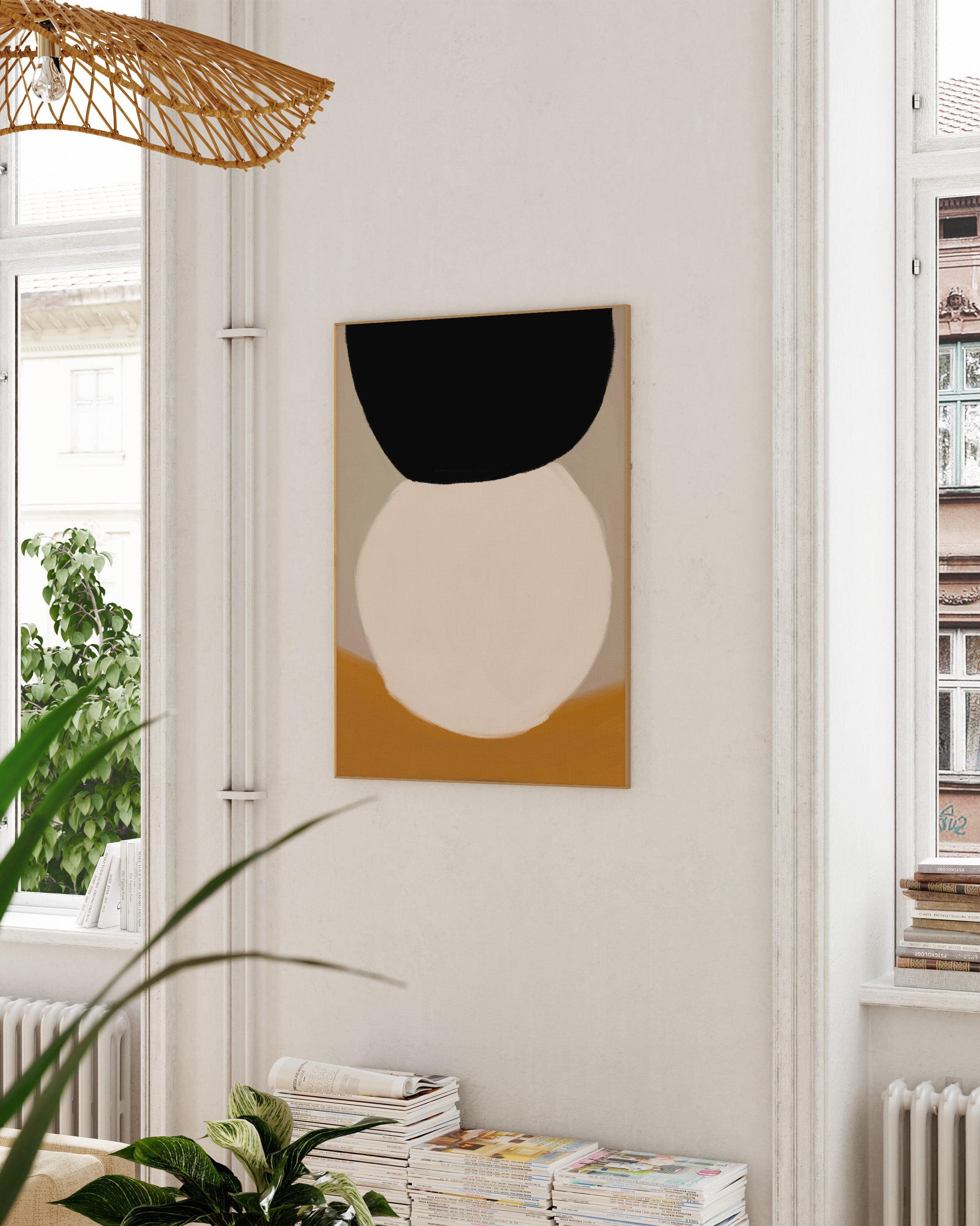 Månefall Poster – FineArt Wandbild, moderne Kunst & Fine Art Print von Spawnd, handgefertigt & Made in Germany