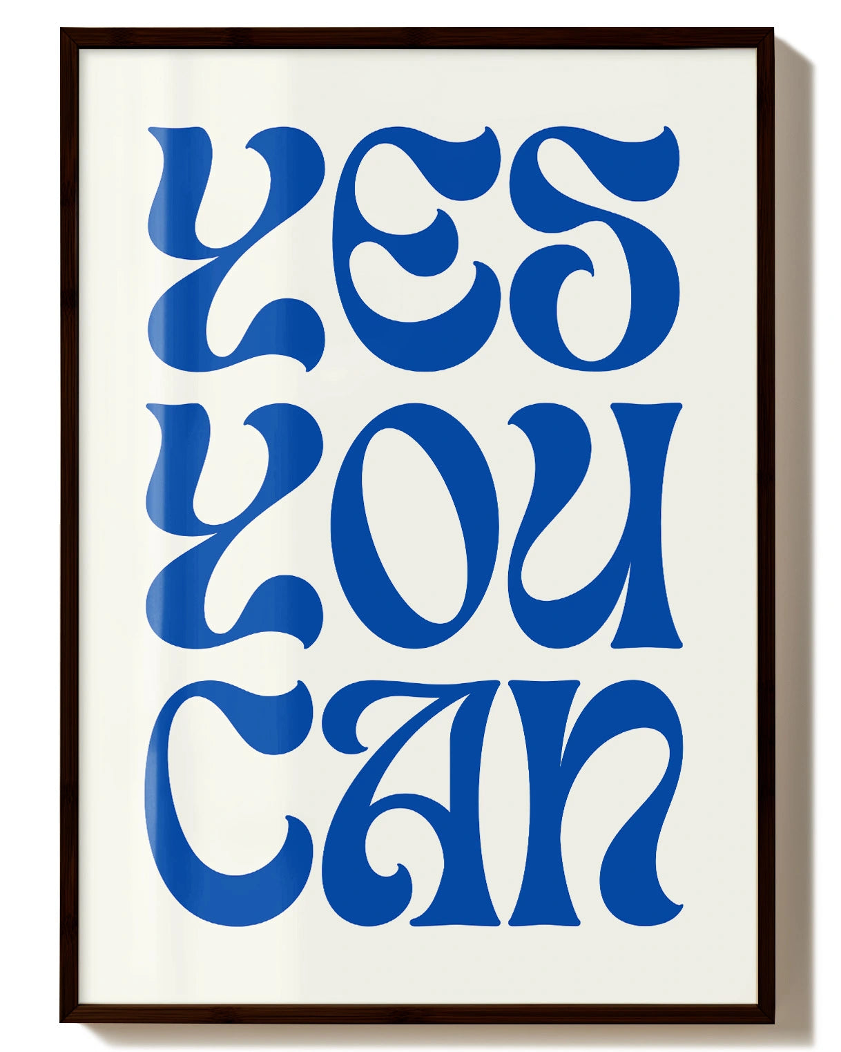 Yes you can Poster – FineArt Wandbild, moderne Kunst & Fine Art Print von Spawnd, handgefertigt & Made in Germany