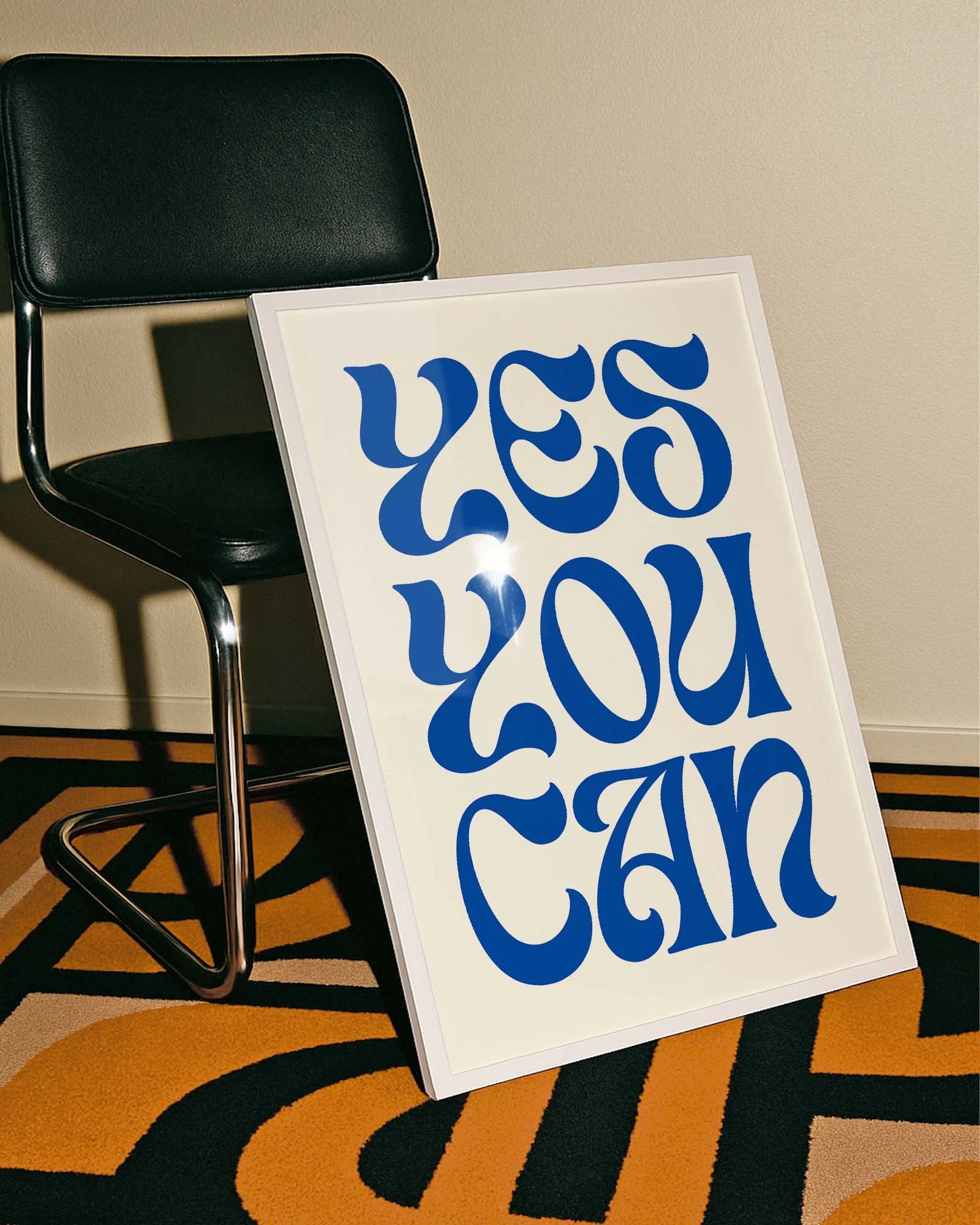 Yes you can Poster – FineArt Wandbild, moderne Kunst & Fine Art Print von Spawnd, handgefertigt & Made in Germany
