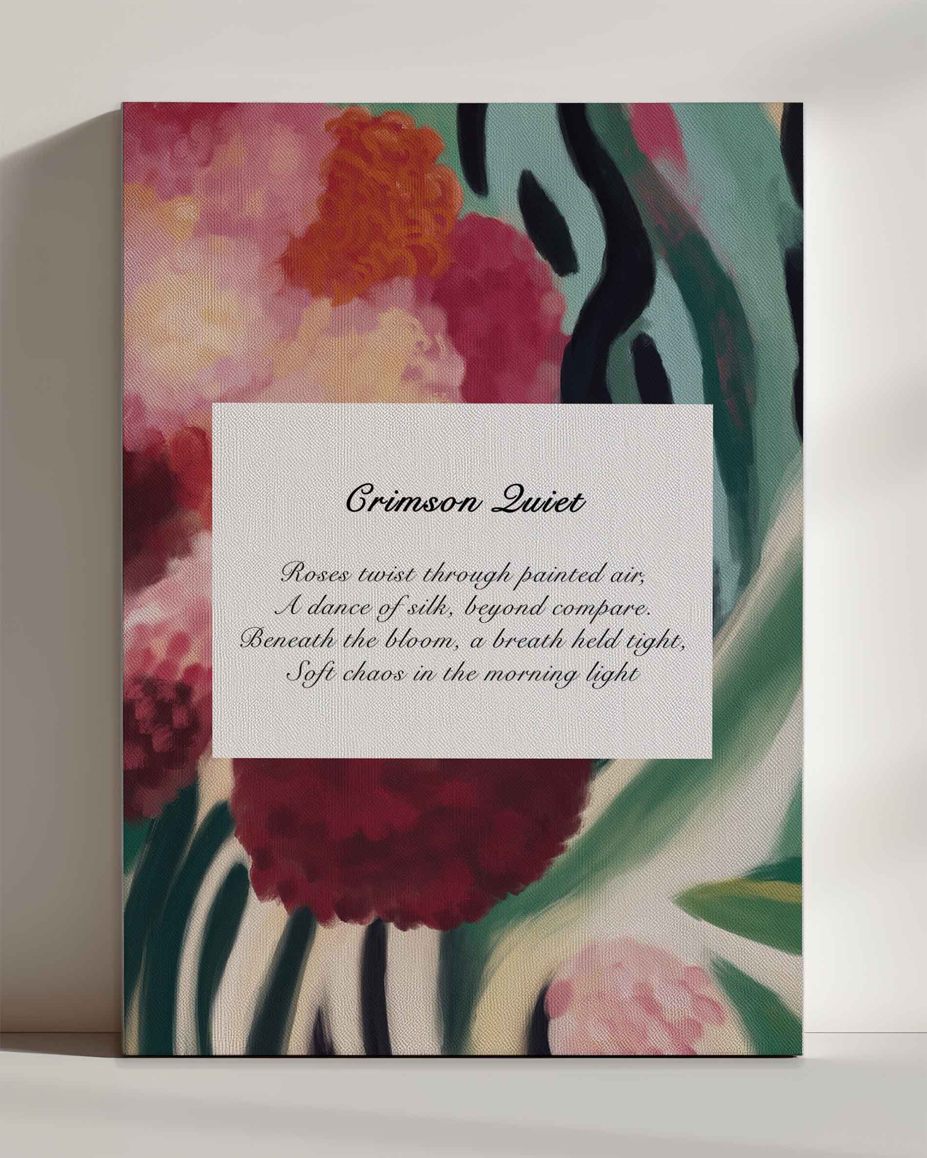 Crimson Quiet - Leinwand