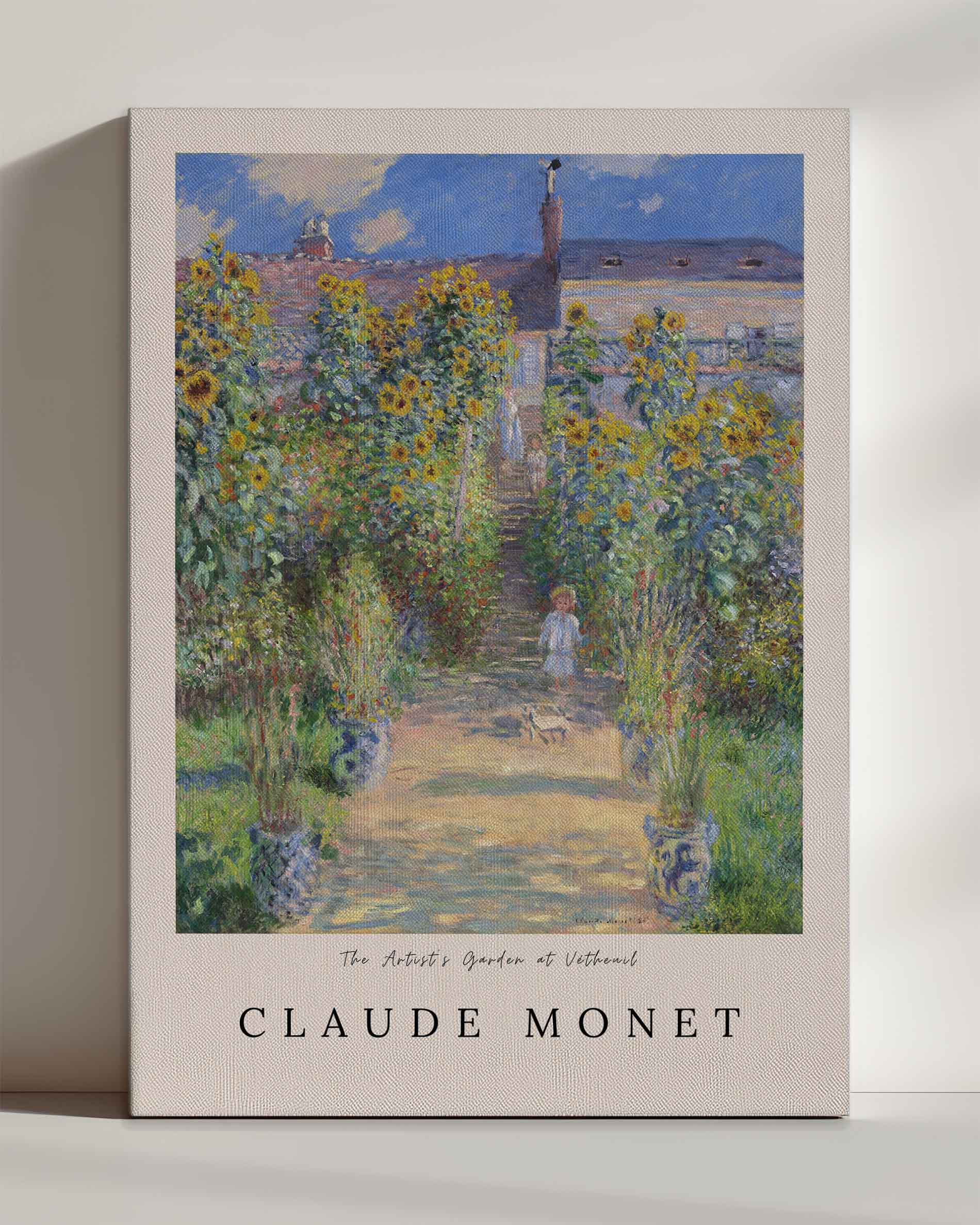 The Artist’s Garden at Vétheuil - Leinwand