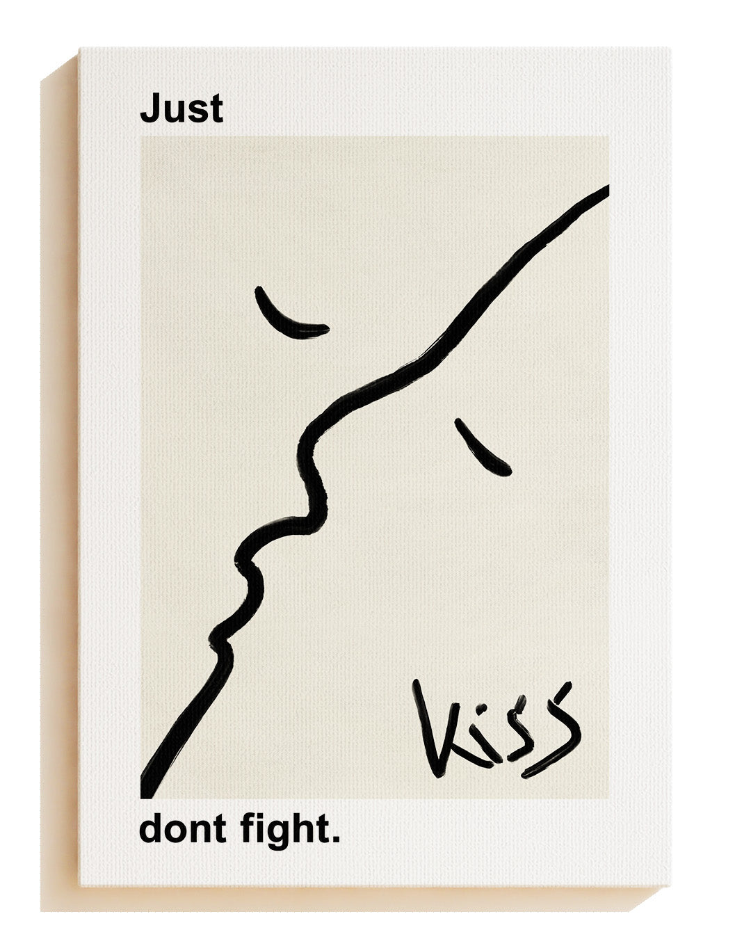 Just Kiss - Leinwand